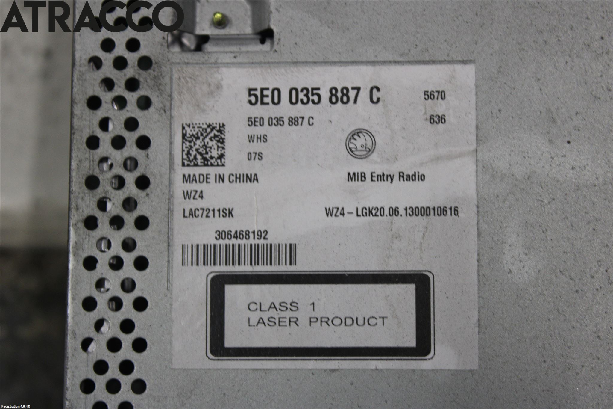 Skoda OCTAVIA (5E) 13-20 Cd Radio - Multimediapanel