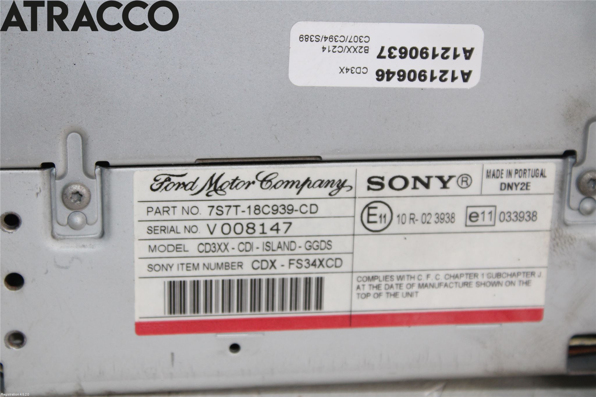 Ford S-MAX 06-15 Cd Radio - Multimediapanel