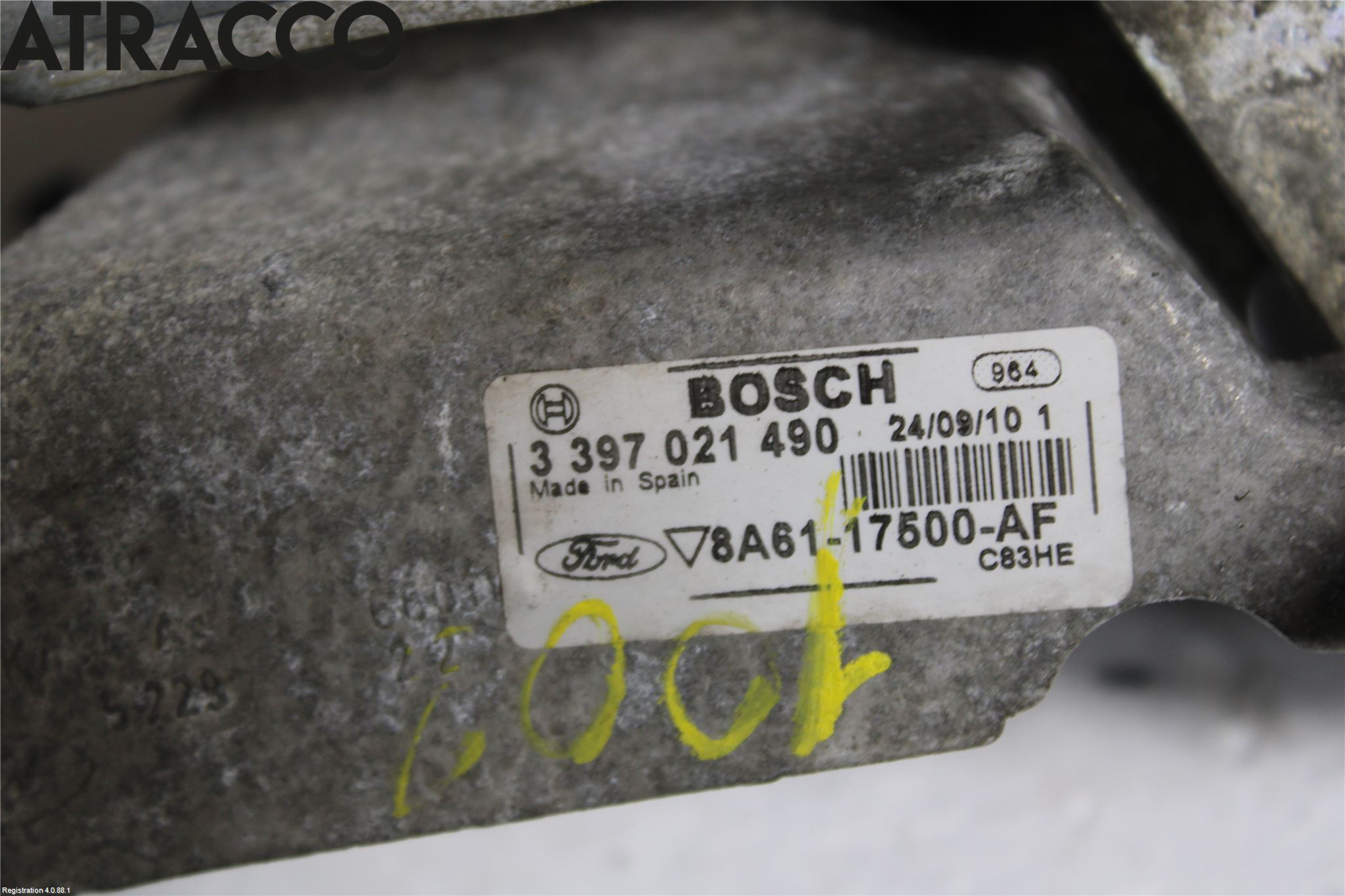 Ford FIESTA 09-12 Torkarmotor Vindruta