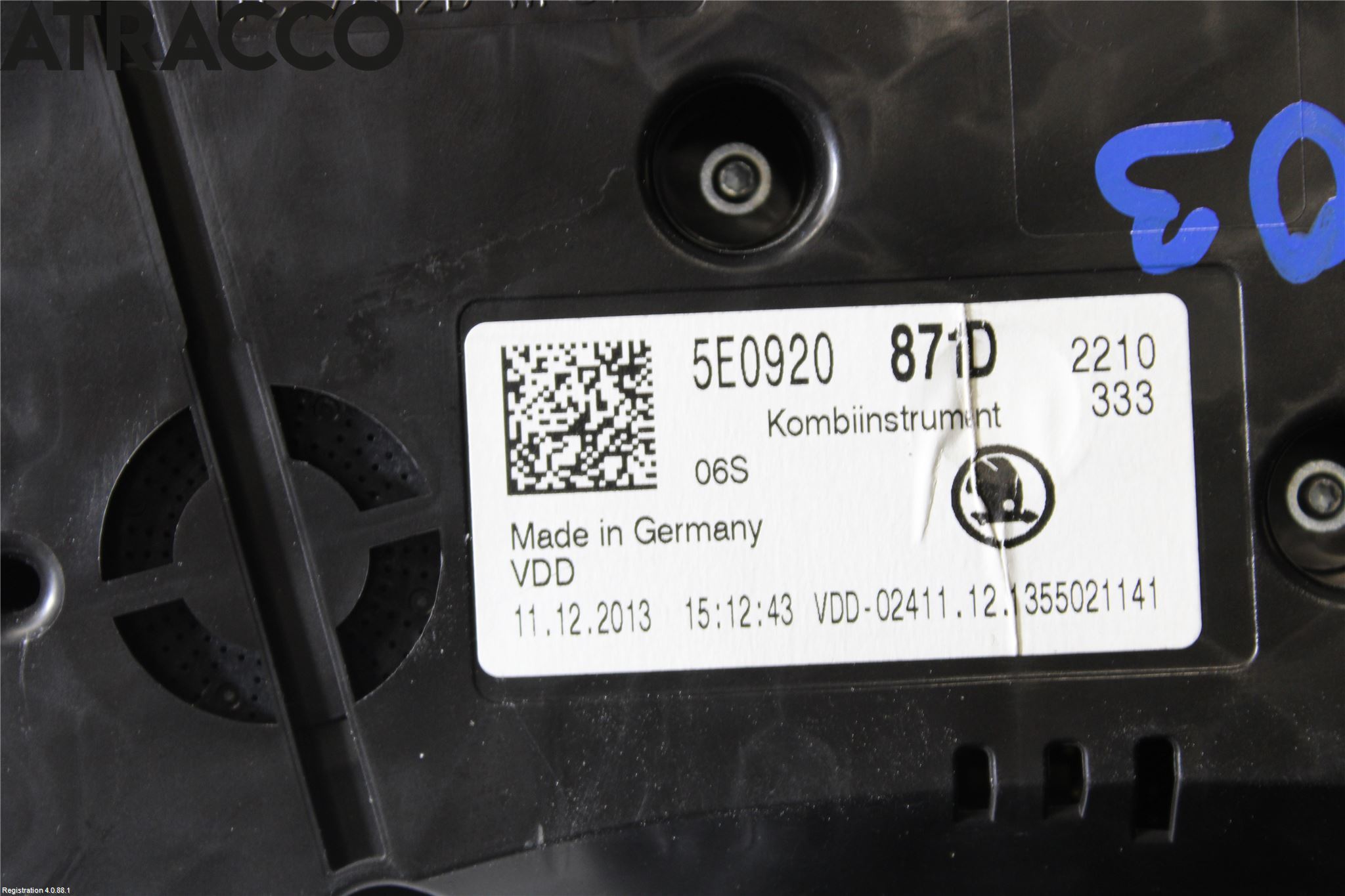 Skoda OCTAVIA (5E) 13-20 Instrument Hast