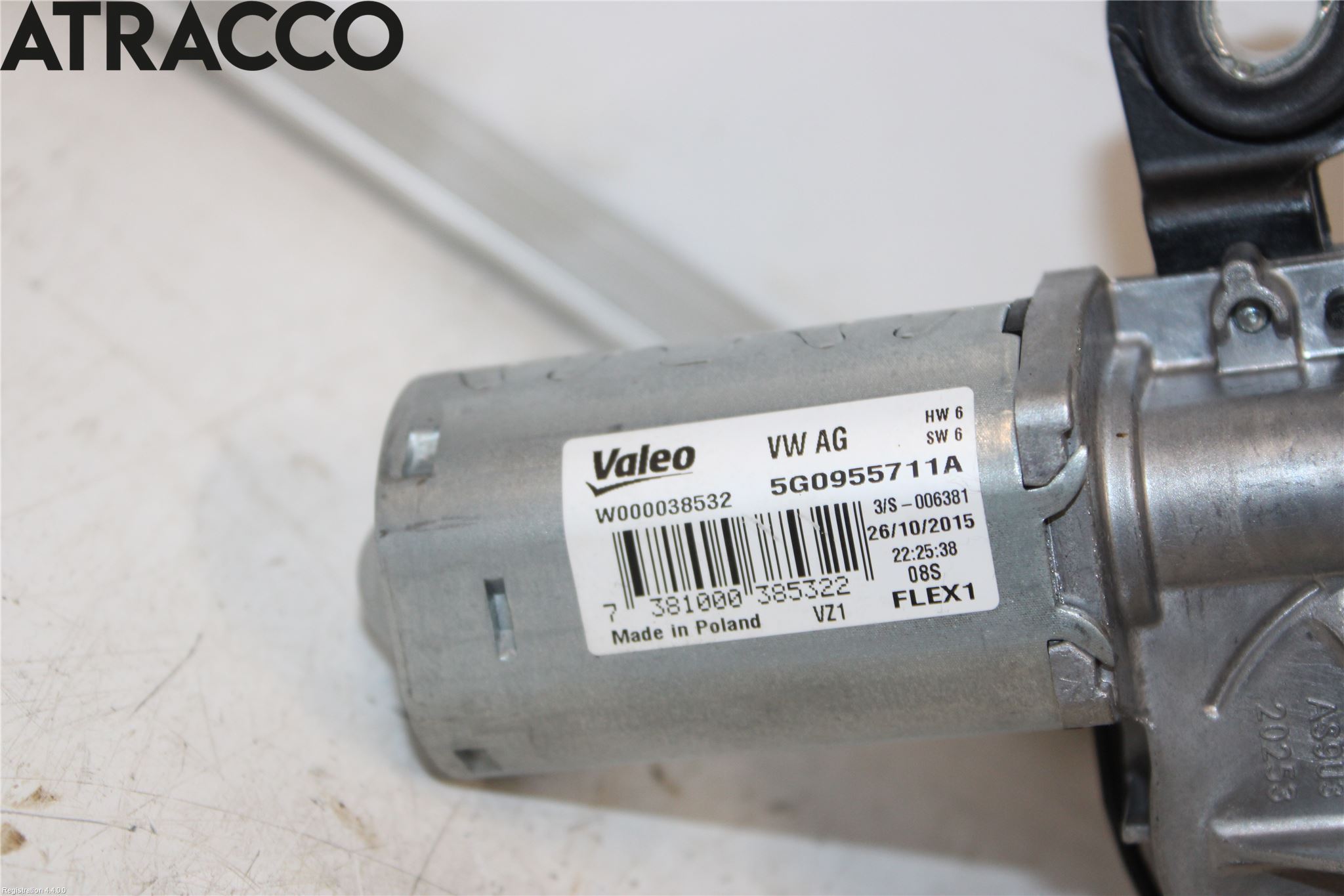Volkswagen VW GOLF / E-GOLF VII 13-20 Torkarmotor Baklucka