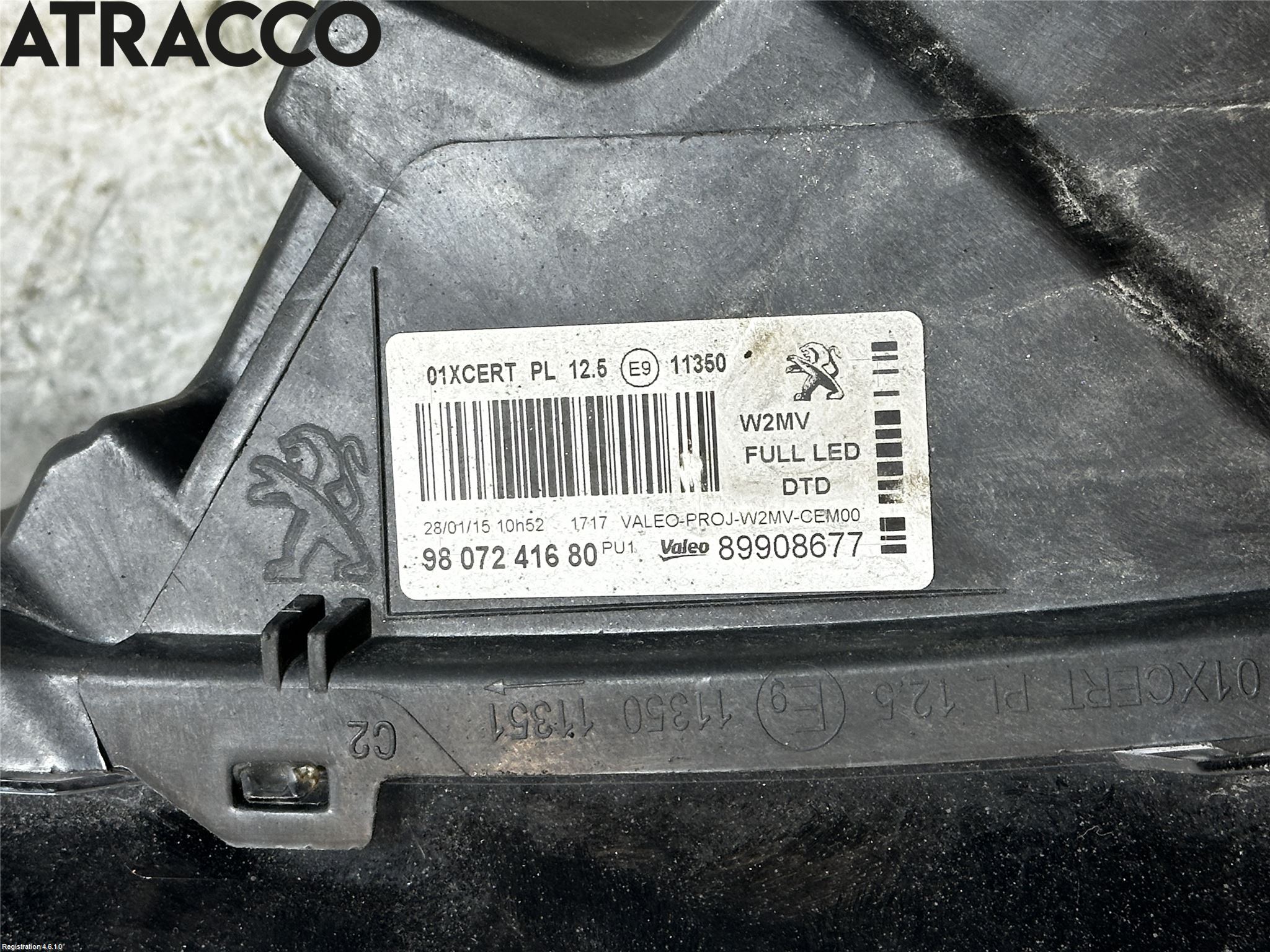 Peugeot 508 11-18 Strålkastare Höger