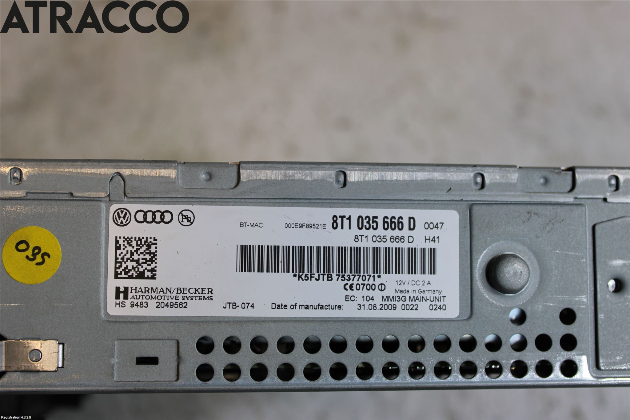 Audi A4/S4 08-11 Cd Radio - Multimediapanel