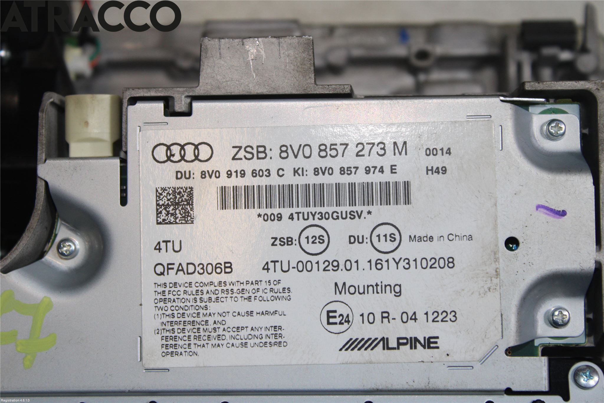 Audi A3/S3 8V 13-20 Bildskärm