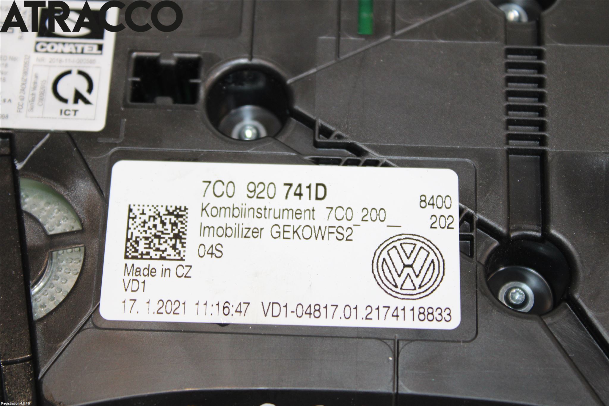 Volkswagen VW CRAFTER II / E-CRAFTER 17- Instrument Komb