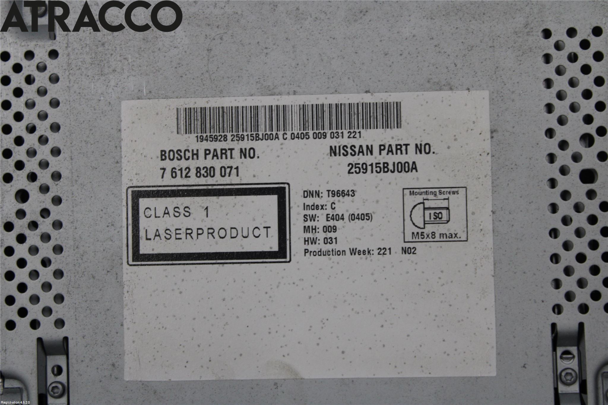 Nissan NV200/NV200 COMBI Cd Radio - Multimediapanel