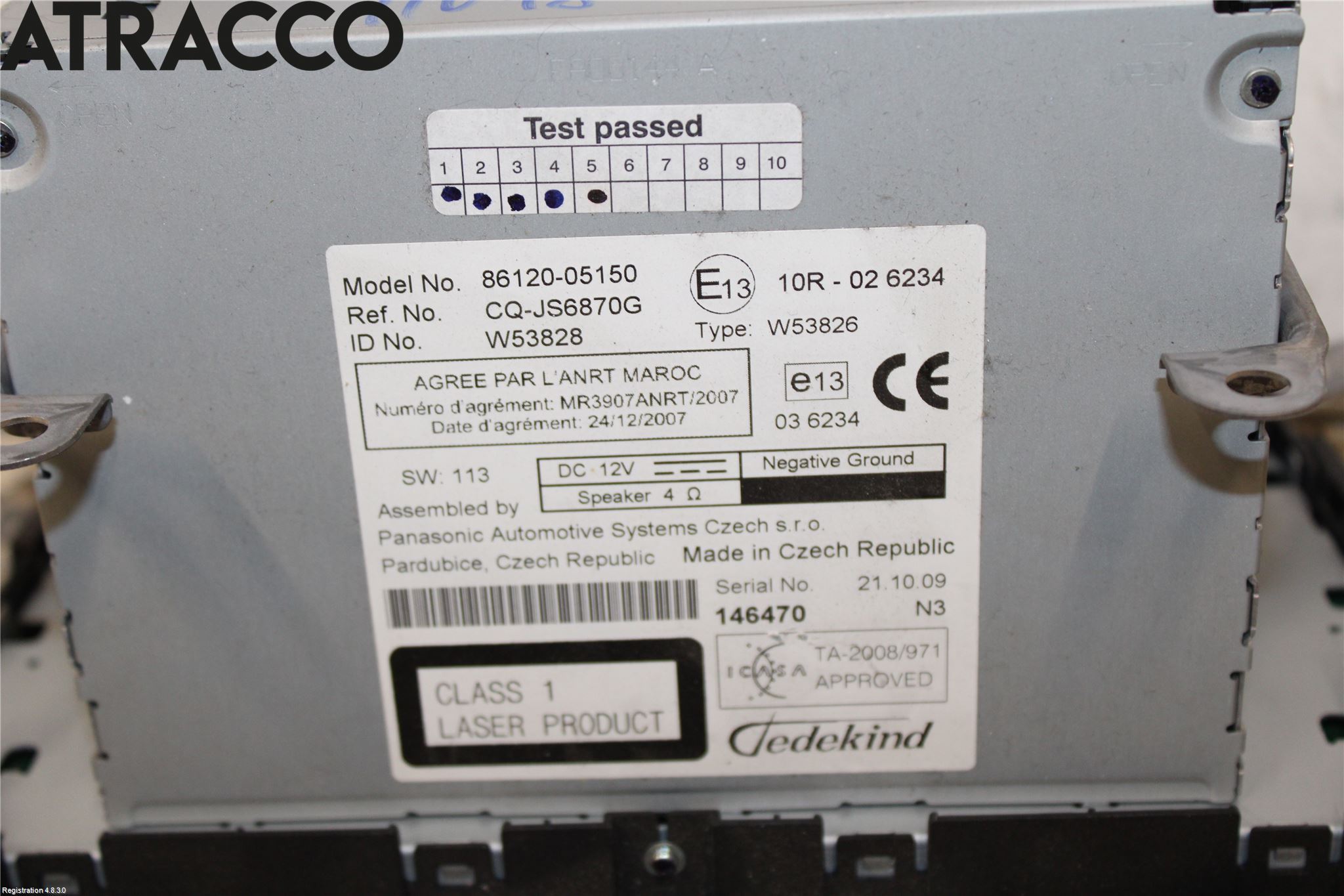 Toyota AVENSIS 09-15 Cd Radio - Multimediapanel