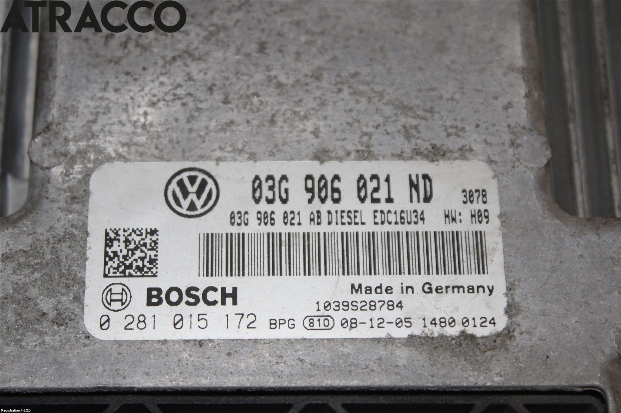 Volkswagen VW TOURAN 03-10 Styrenhet Insprut Bensin