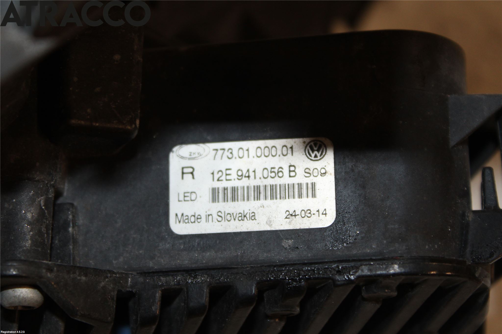 Volkswagen VW UP! / E-UP! Dimljus-Varselljus Fram