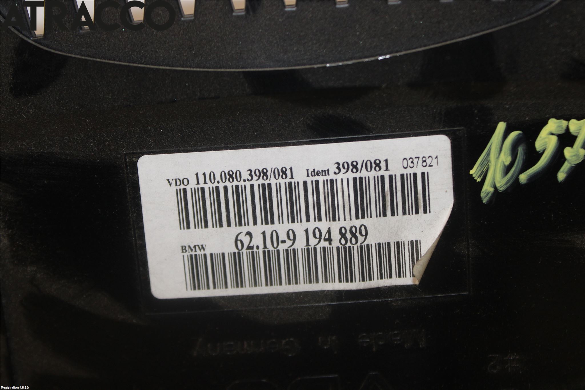 BMW 5 E60/61 Sed/Tou 02-10 Instrument Komb