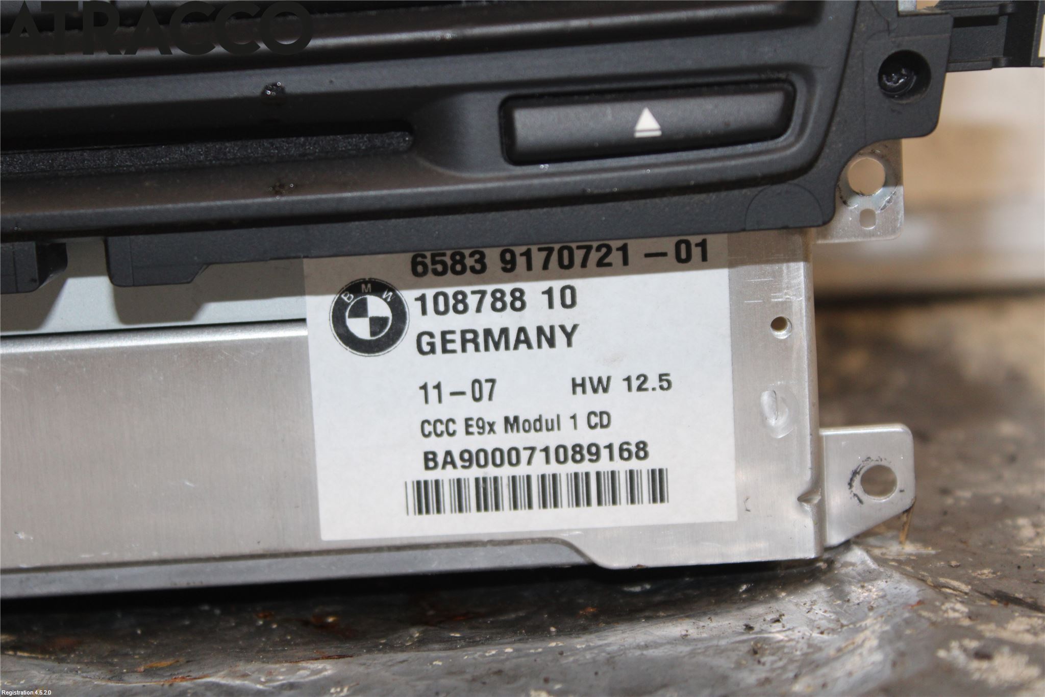 BMW 3 E90/91 SED/TOU 05-12 Cd Radio - Multimediapanel