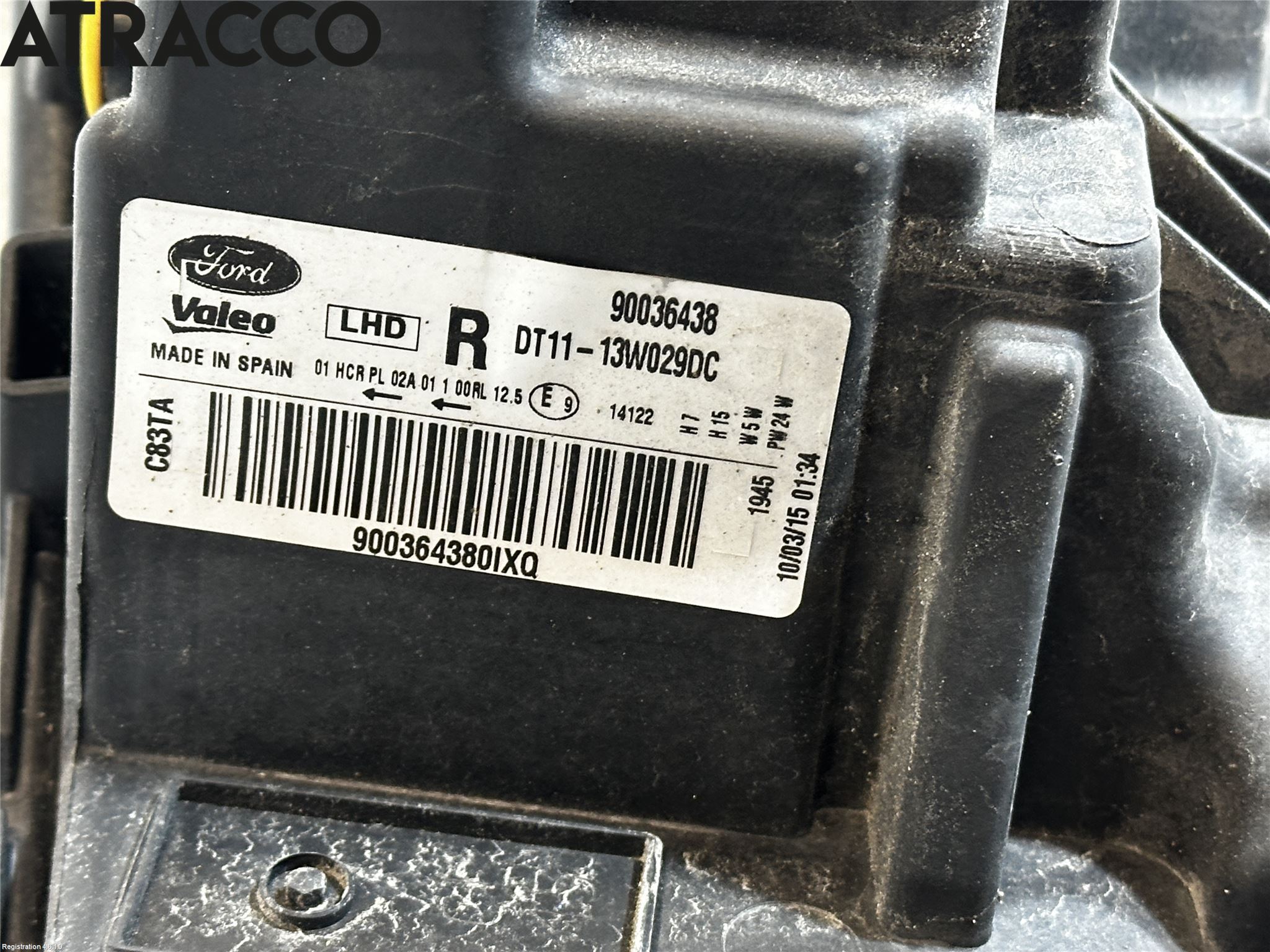 Ford TRANSIT/TOURNEO CONNECT 13-22 Strålkastare Höger