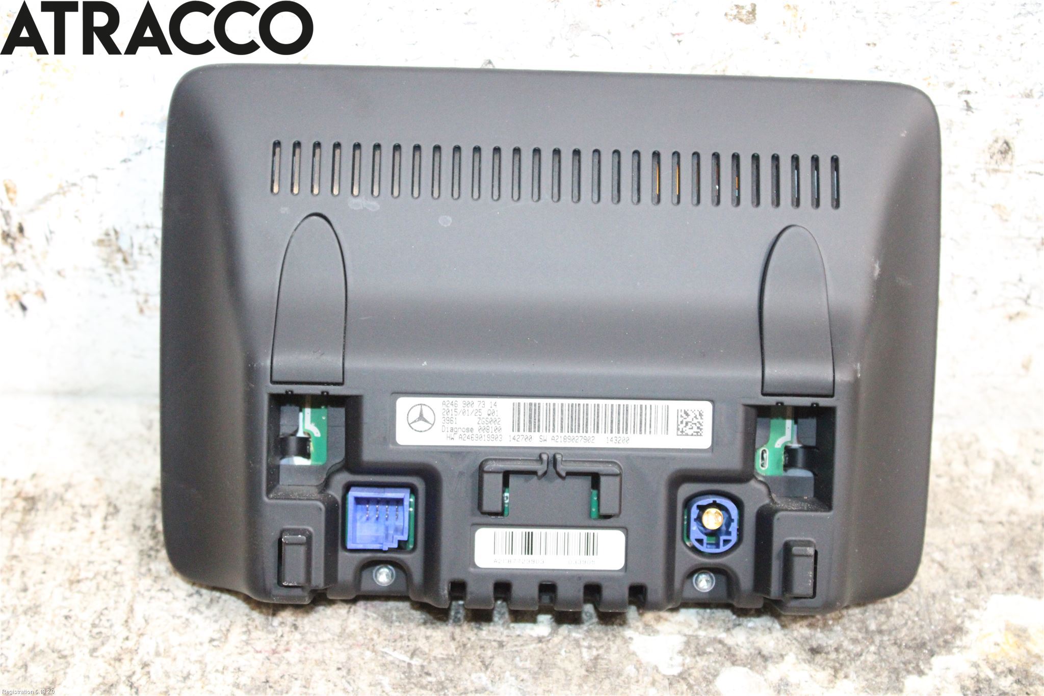 Mercedes-Benz MB B-KLASS (W246/W242) 12-19 Kontrolldisplay