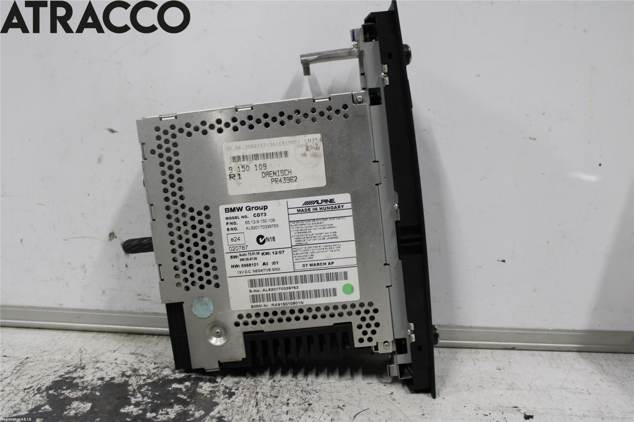 BMW 3 E90/91 SED/TOU 05-12 Radio