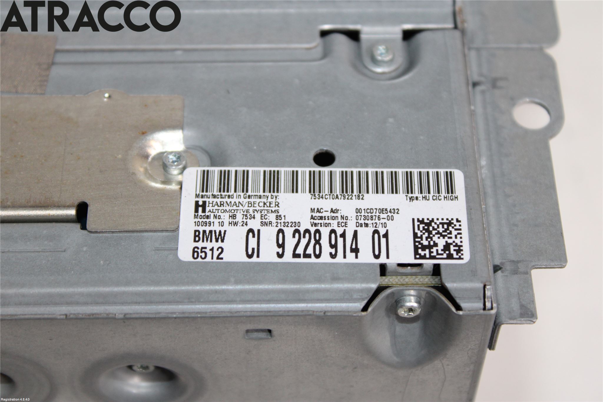 BMW 5 F10/F11/F18 09-17 Radio