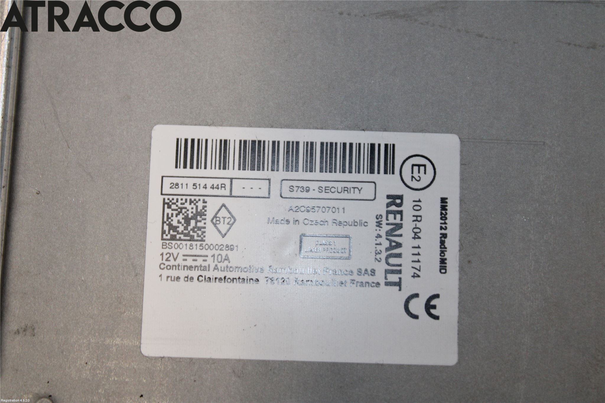 Renault KANGOO/E-TECH 21- Cd Radio - Multimediapanel