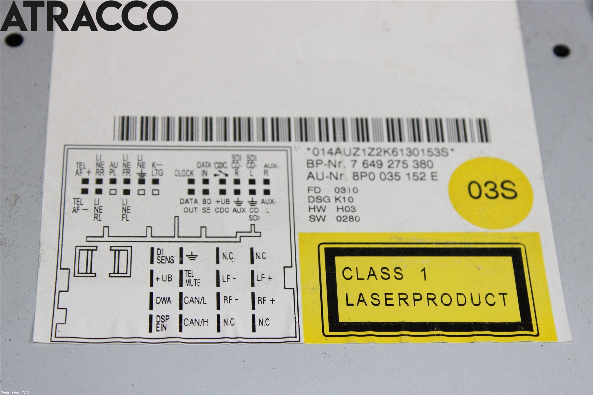 Audi A3/S3 05-13 Cd Radio - Multimediapanel