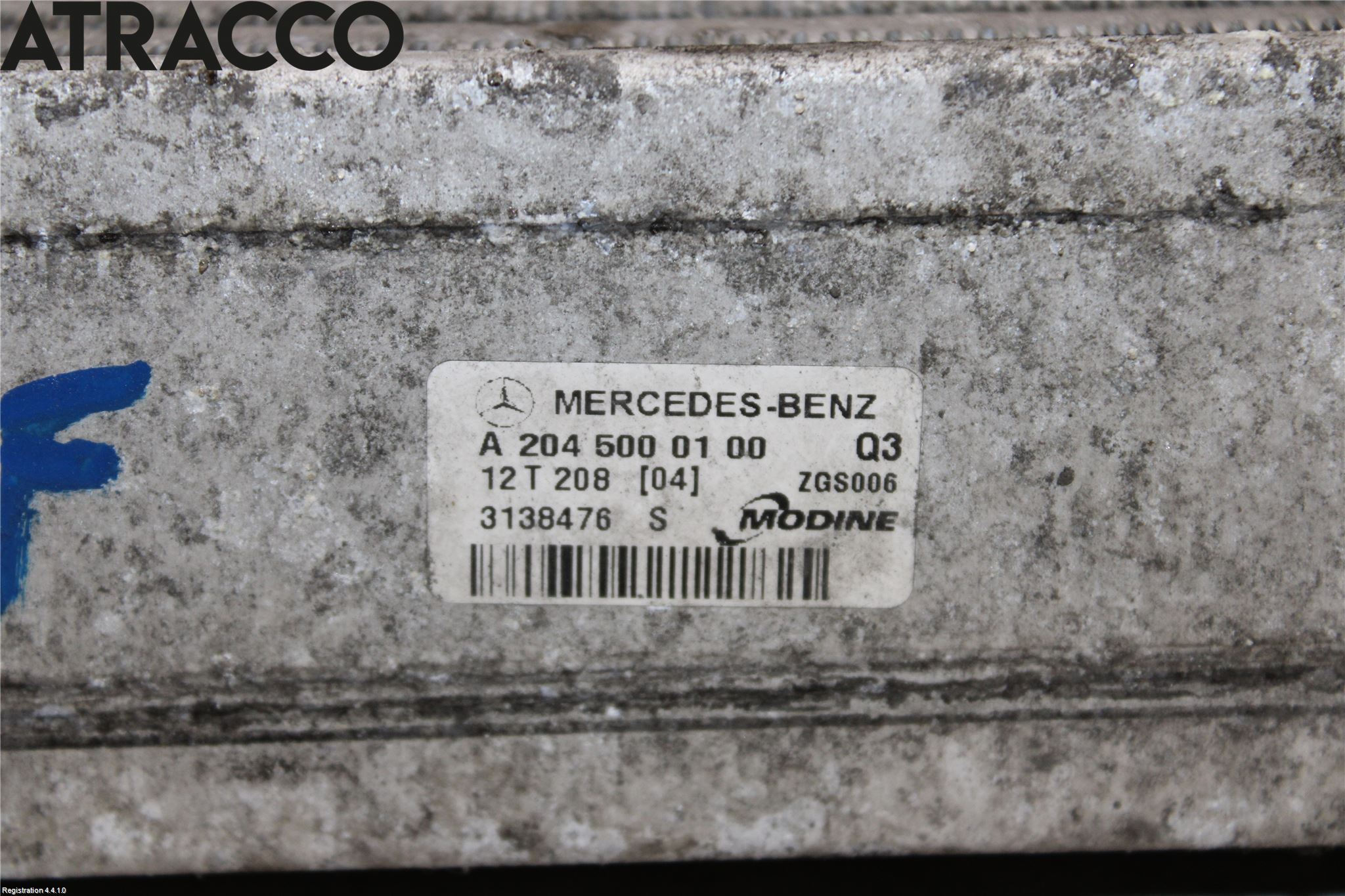 Mercedes-Benz MB E-KLASS (W212) 09-16 Laddluft-Intercooler Kyl