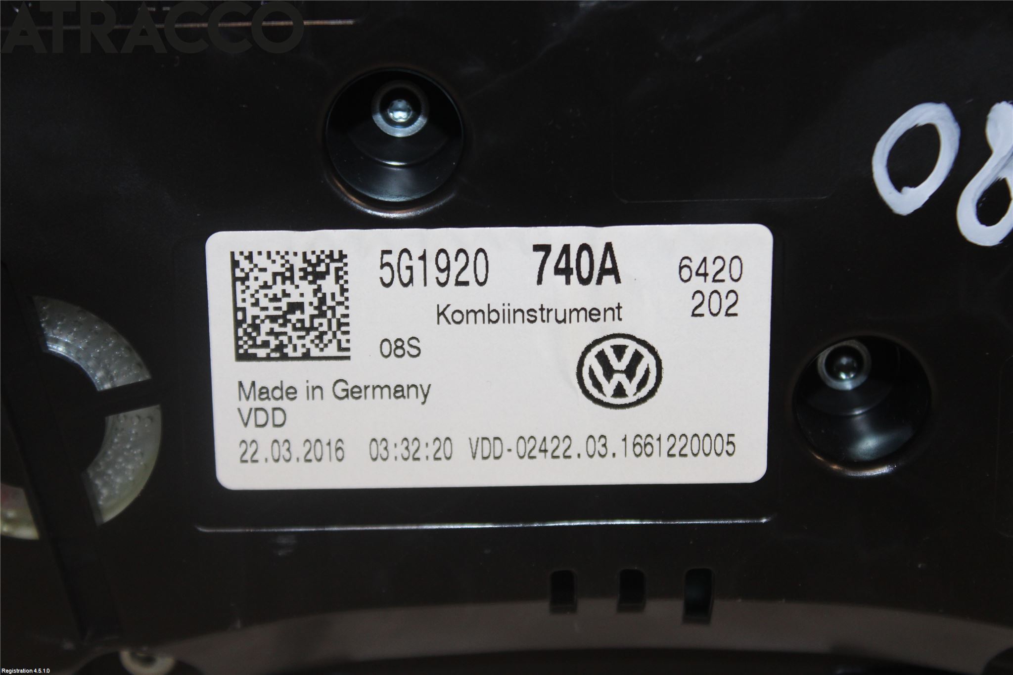 Volkswagen VW GOLF PLUS/CROSS GOLF 04-14 Instrument Komb