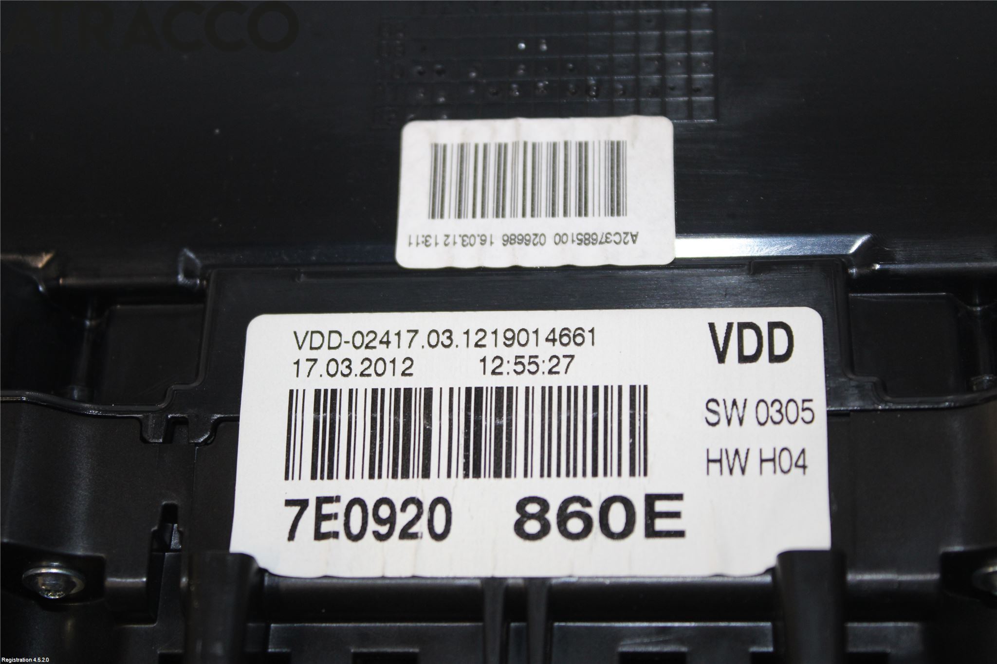 Volkswagen VW TRANSP/CARAVELLE (T5) 04-15 Instrument Komb