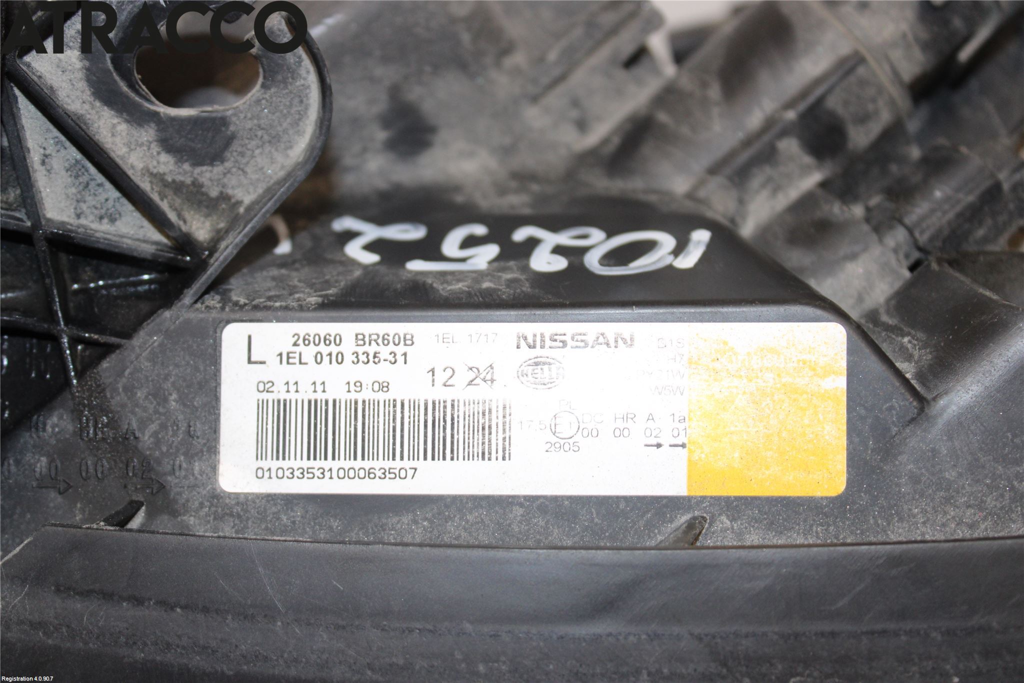 Nissan QASHQAI+2  10-14 Strålkastare Vänster