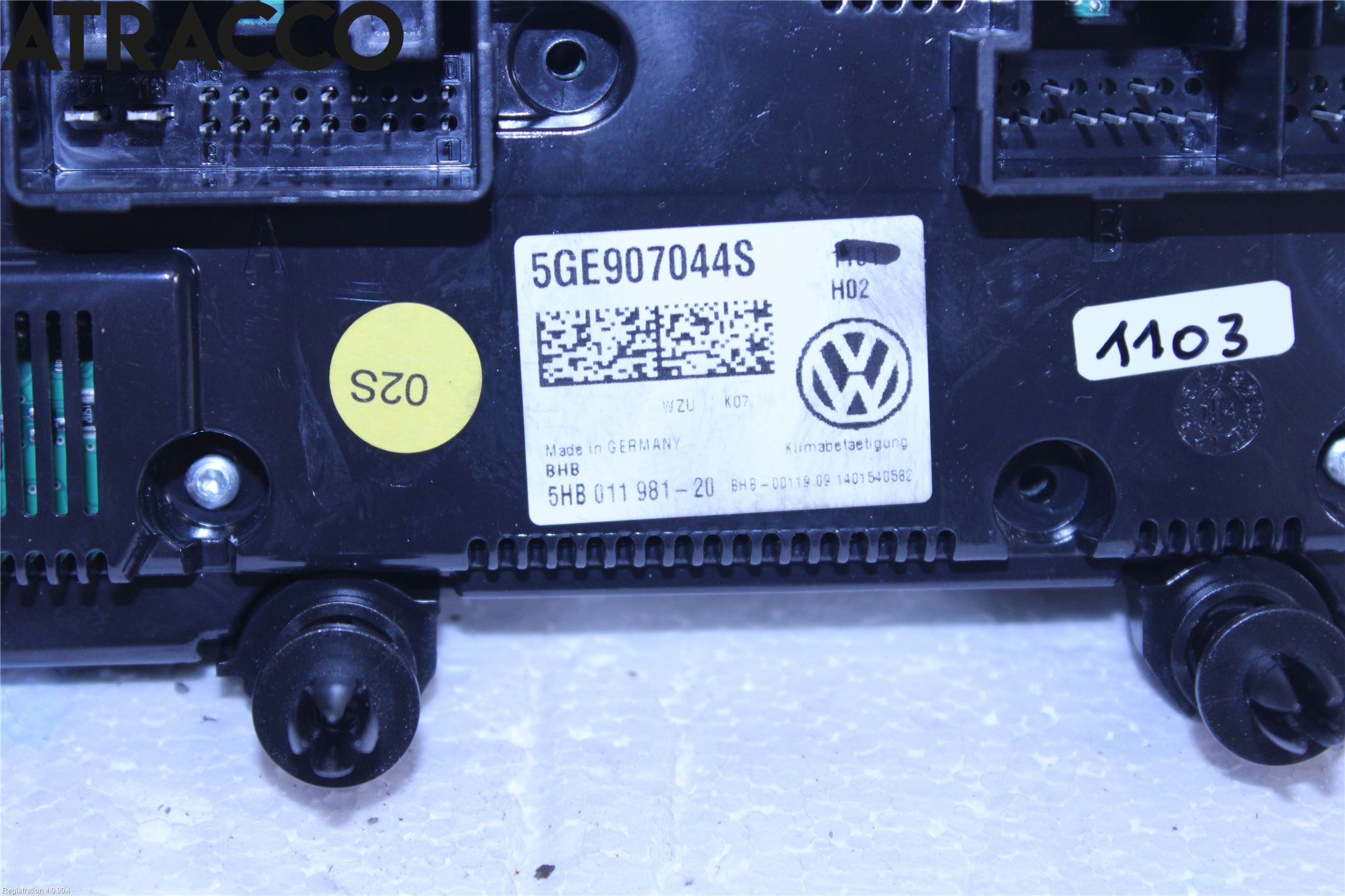 Volkswagen VW GOLF / E-GOLF VII 13-20 Värmereglage