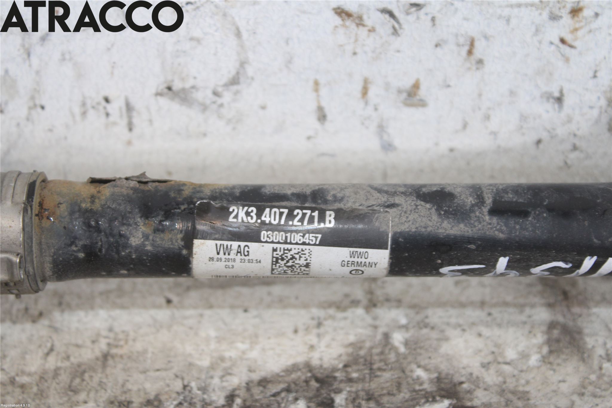 Volkswagen VW CADDY 16-20 Drivaxel Fram Vänster