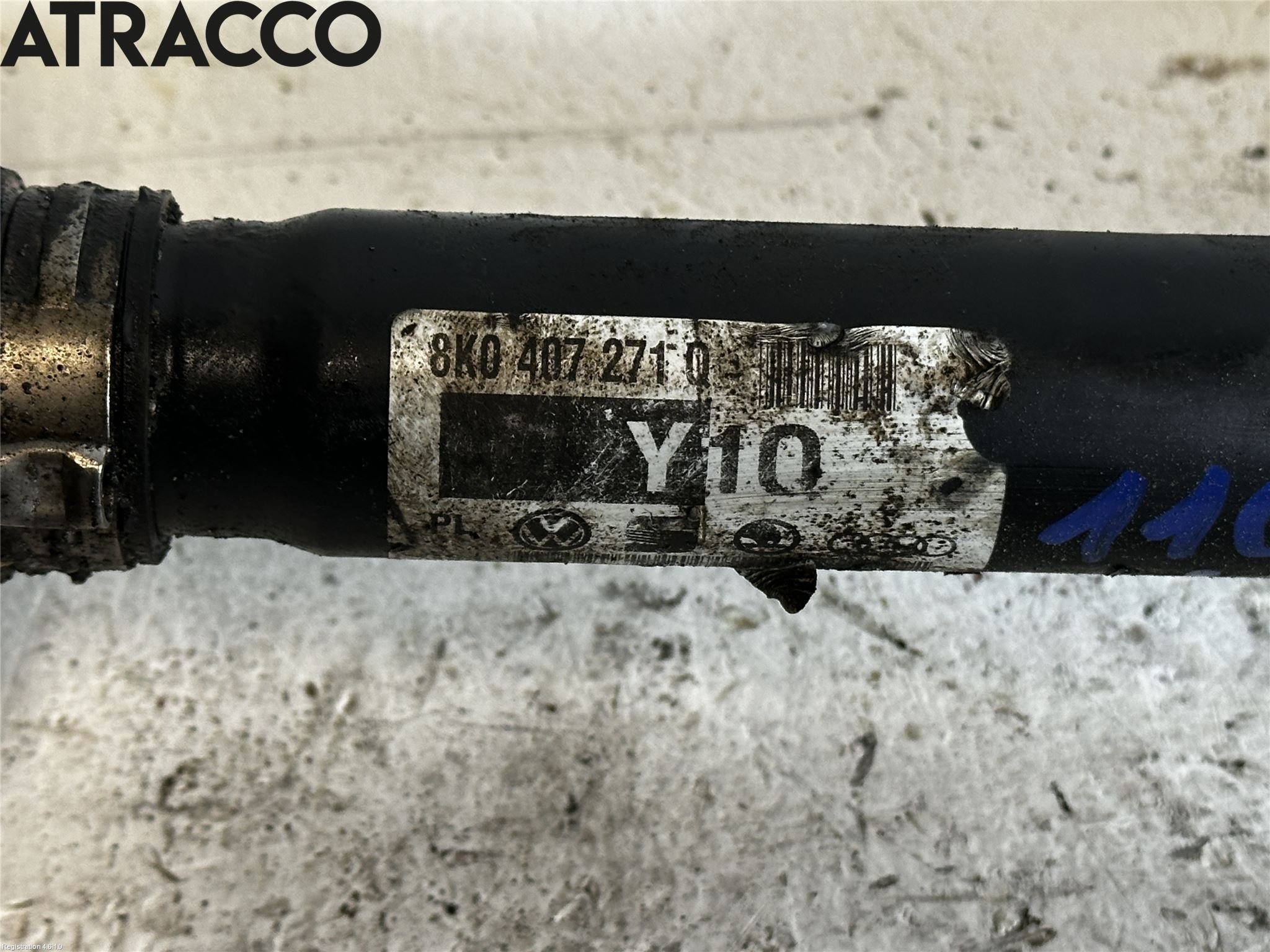 Audi A4/S4 08-11 Drivaxel Fram Vänster