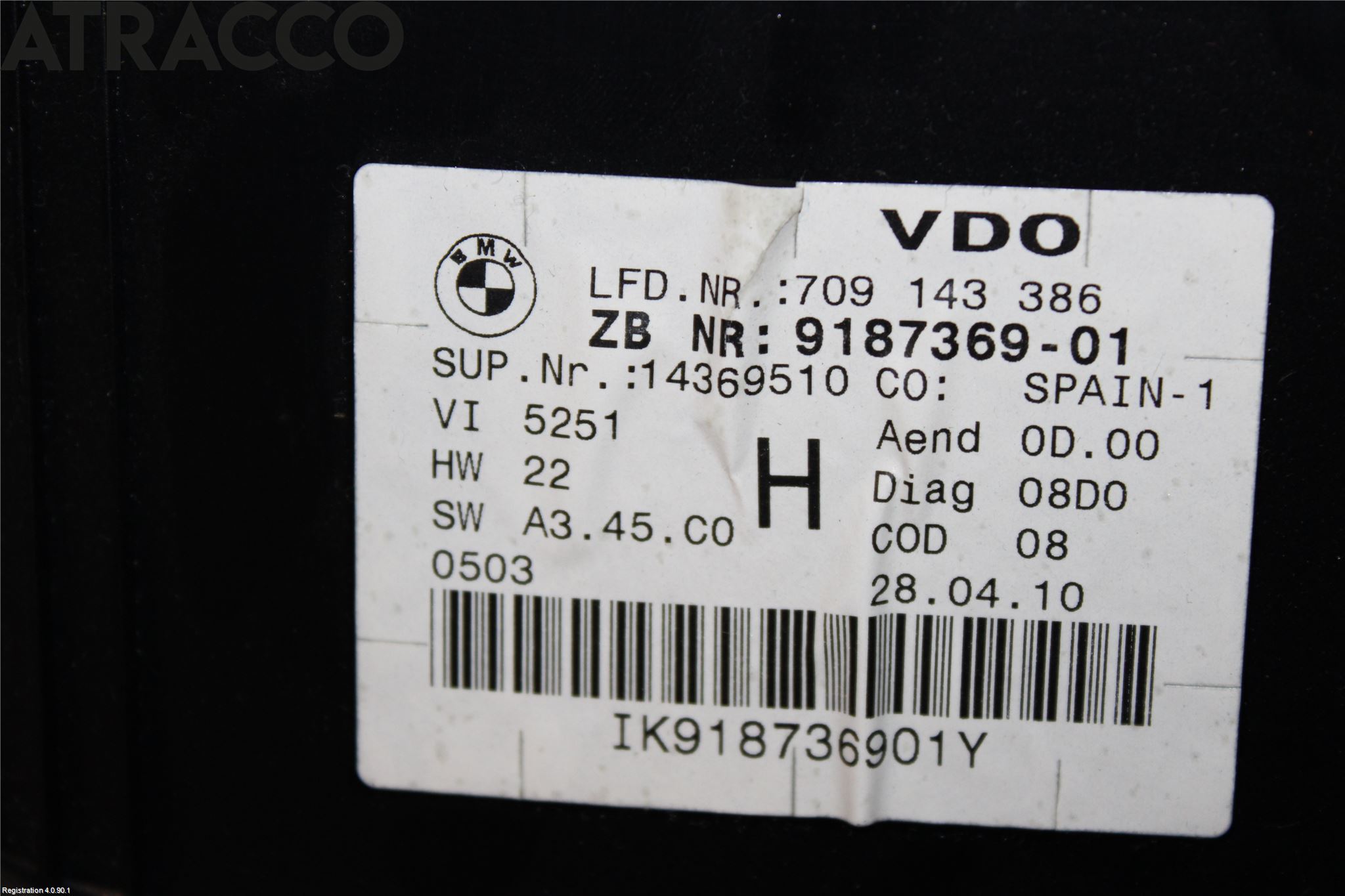 BMW X1 E84 10-15 Instrument Hast