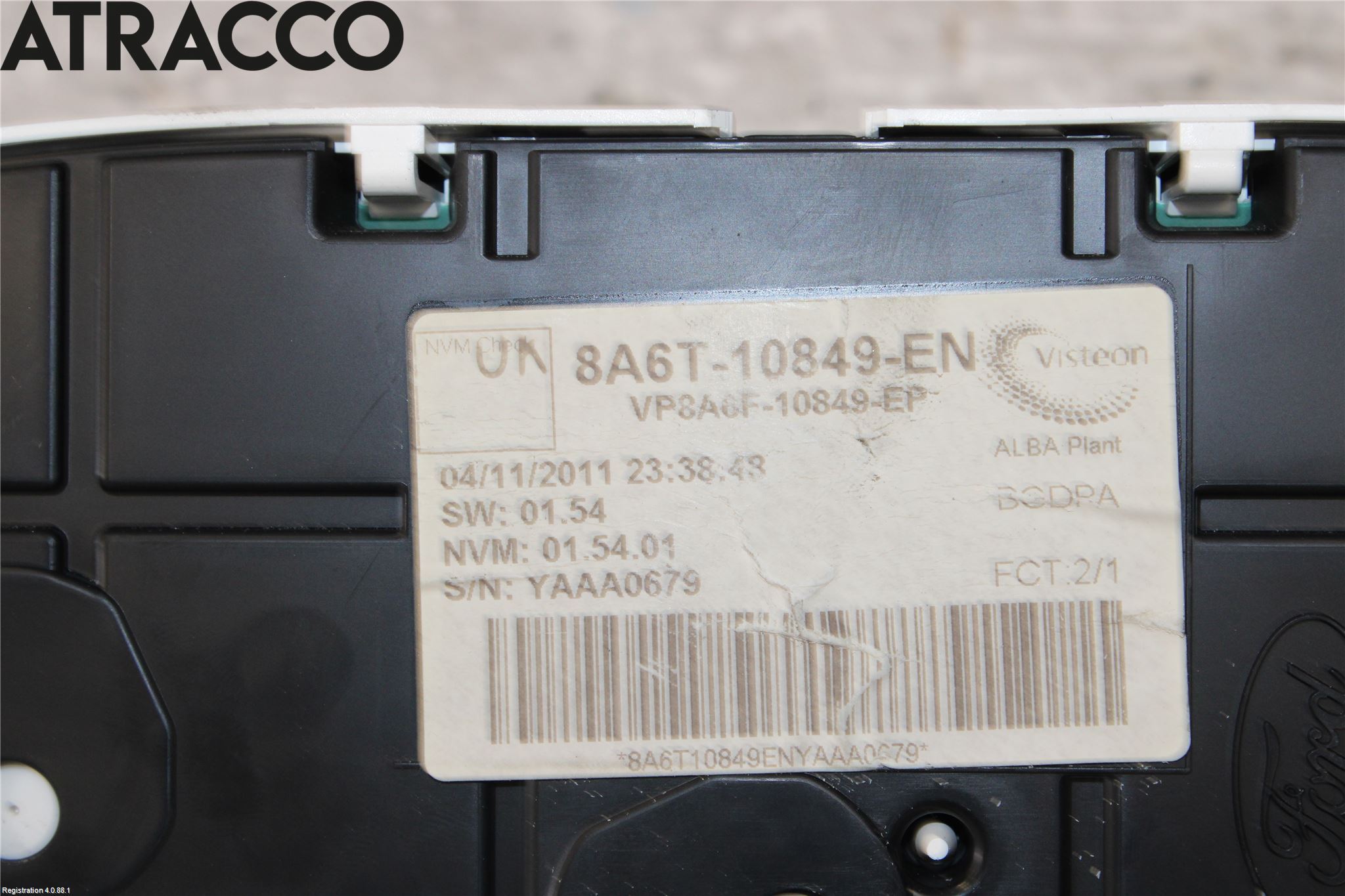 Ford FIESTA 09-12 Instrument Hast