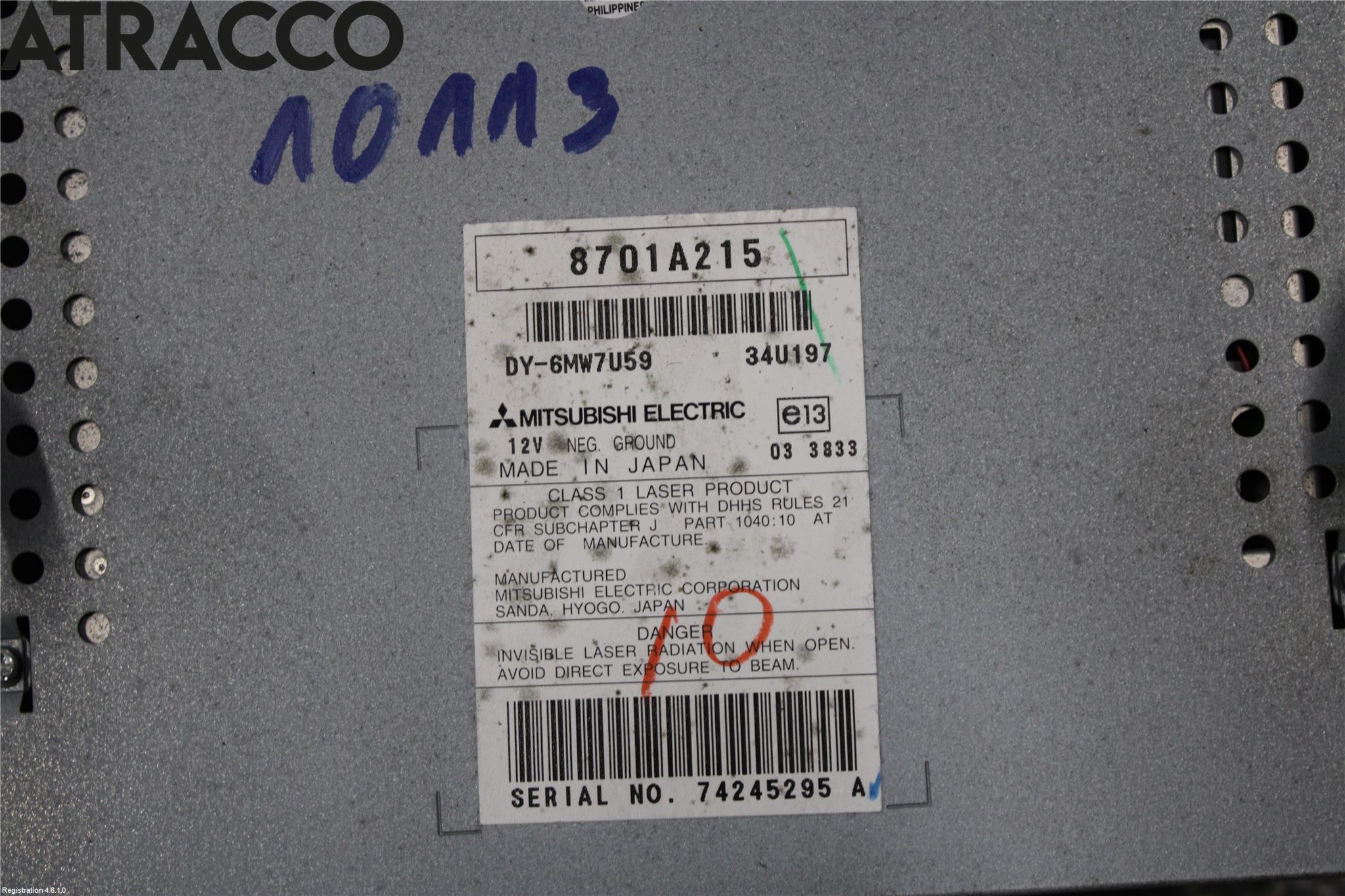 Citroen C-CROSSER Cd Radio - Multimediapanel