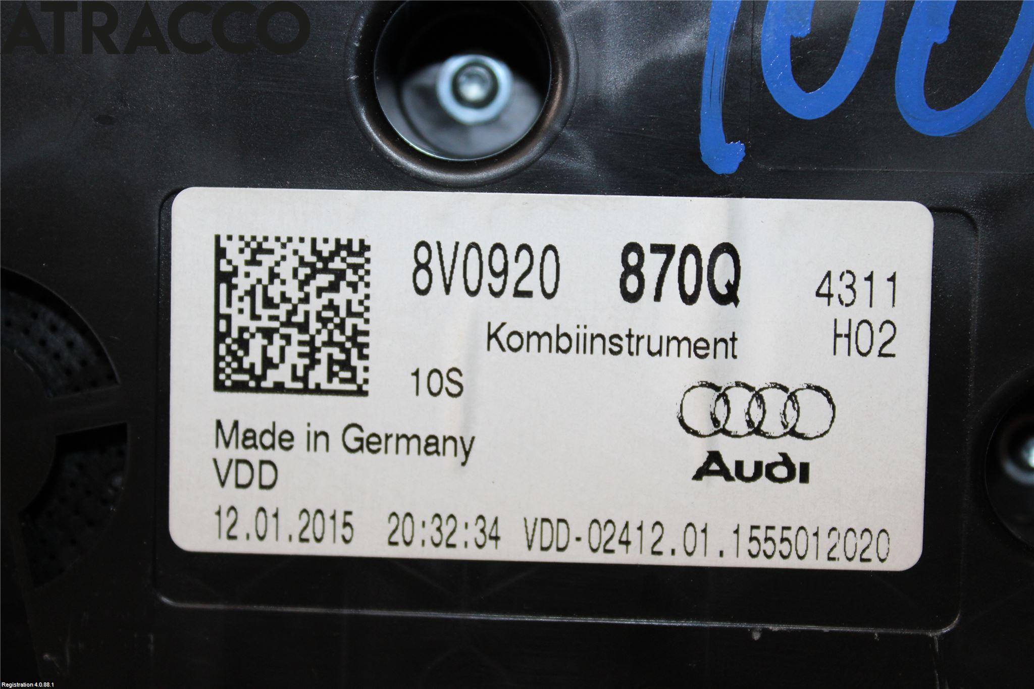 Audi A3/S3 05-13 Instrument Hast