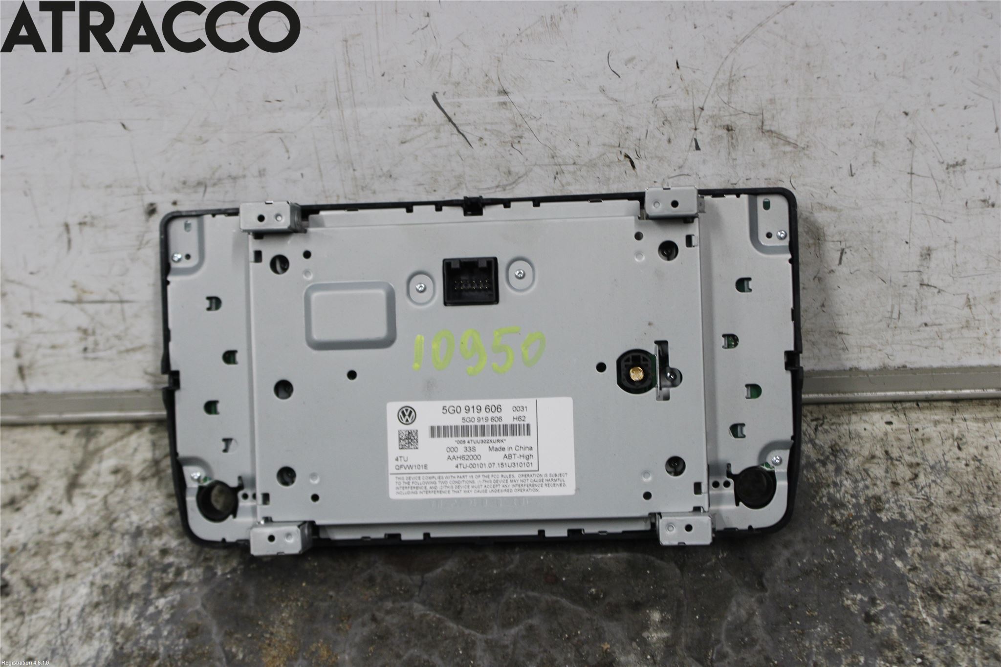 Volkswagen VW GOLF / E-GOLF VII 13-20 Multifunktionsdisplay