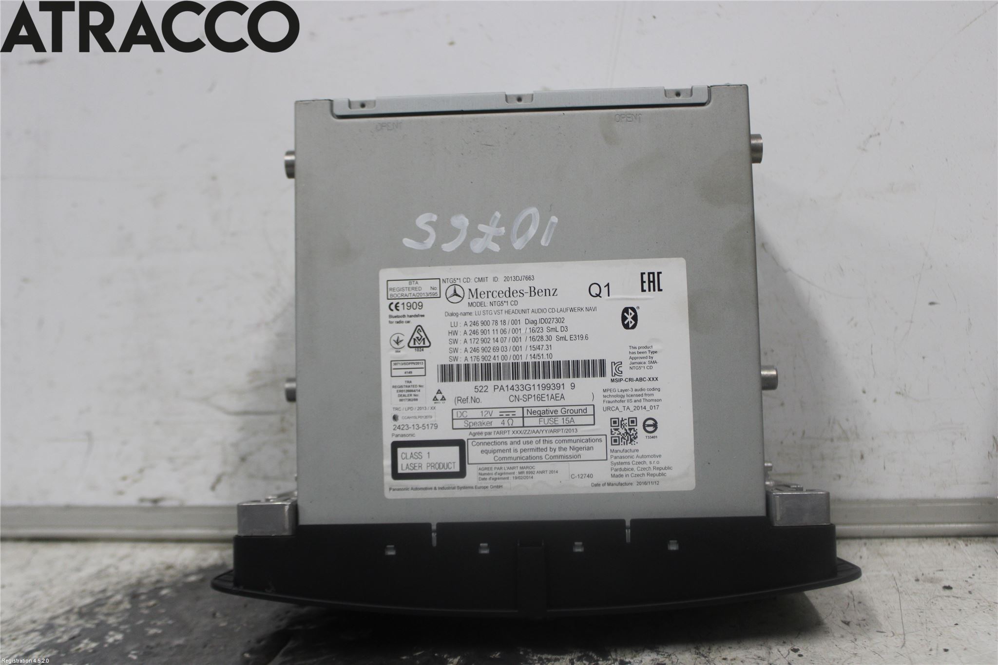 Mercedes-Benz MB B-KLASS (W246/W242) 12-19 Cd Radio - Multimediapanel