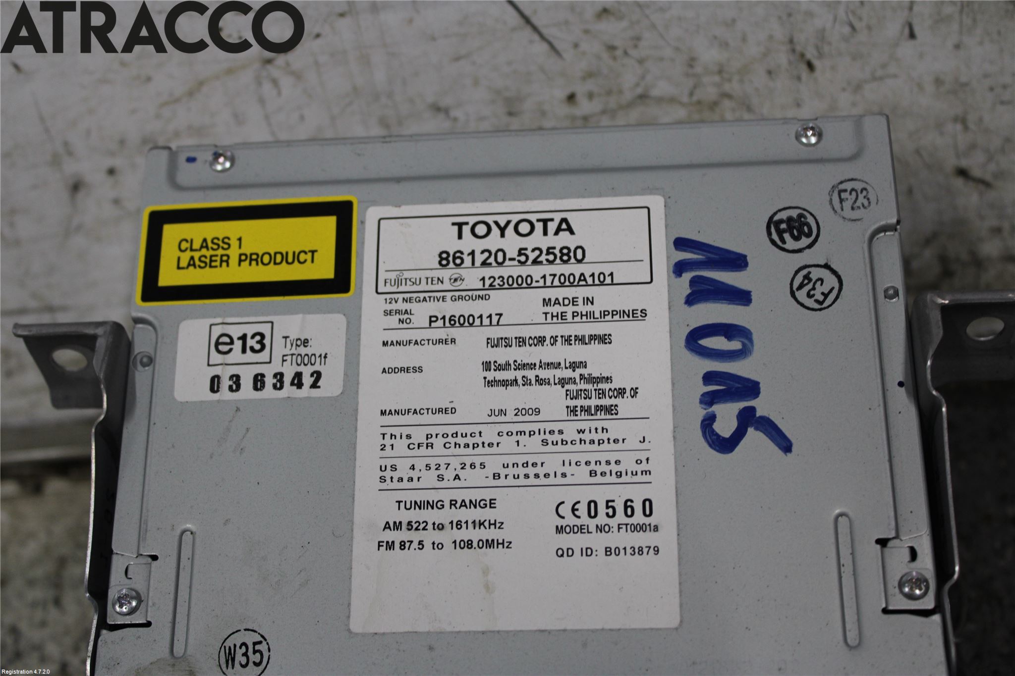 Toyota URBAN CRUISER Radio