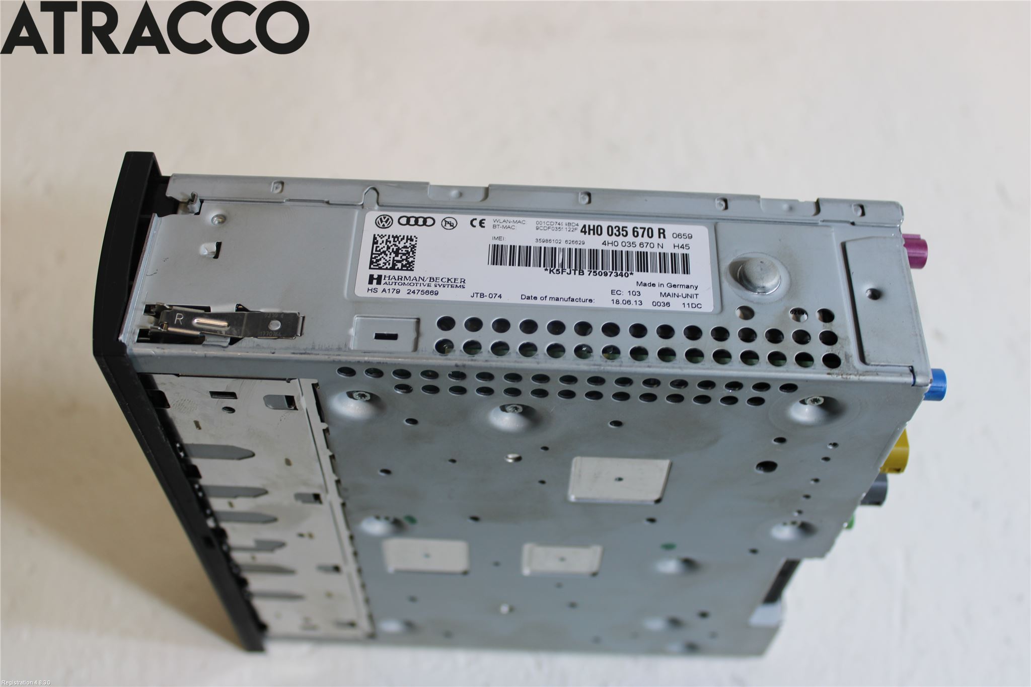 Audi A8/S8 4H 10-17 Cd Radio - Multimediapanel