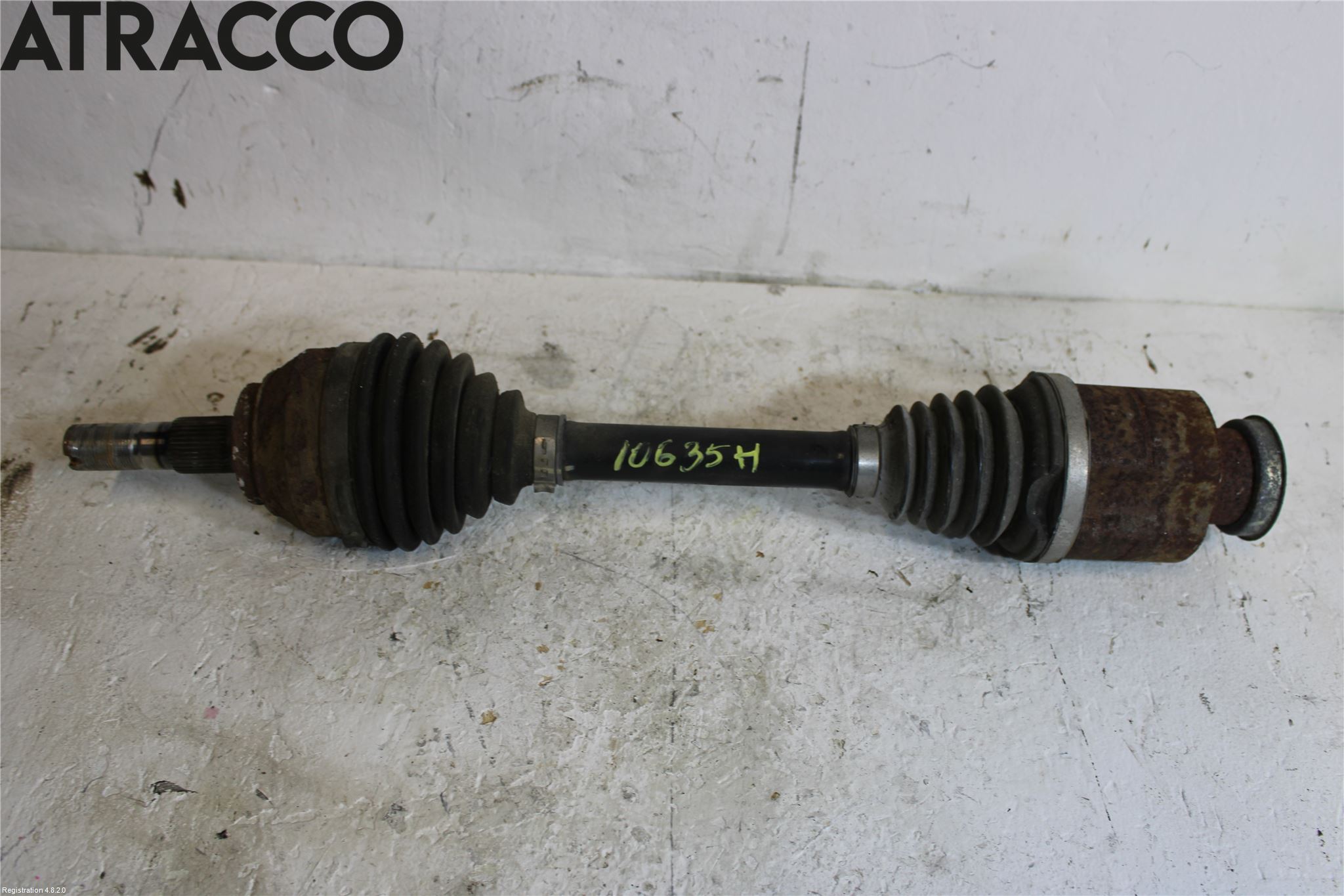 MG ZS EV 20- Drivaxel Fram Höger