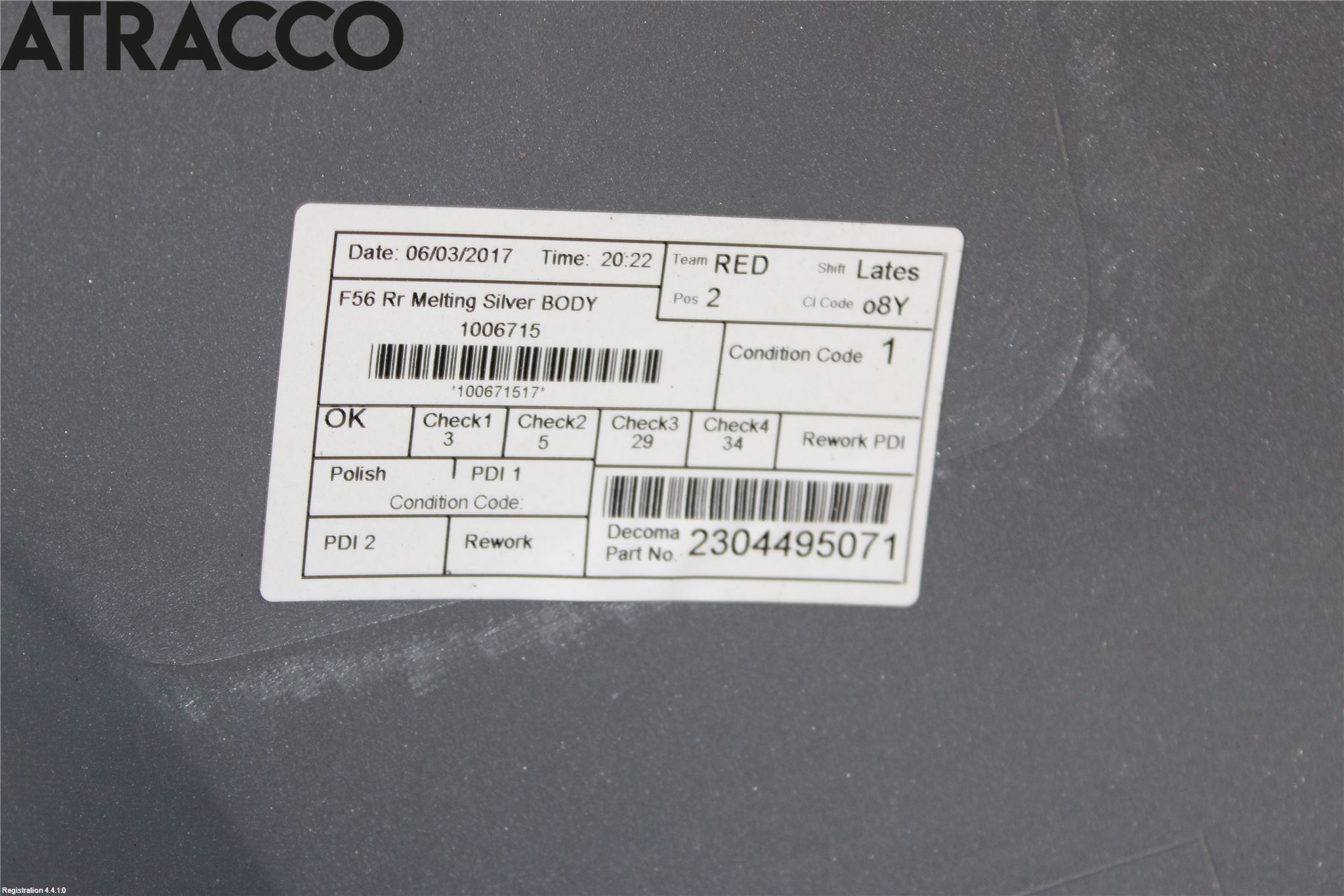 Mini ONE/COOPER 3DR F56 14-24 Stötfångare Bak
