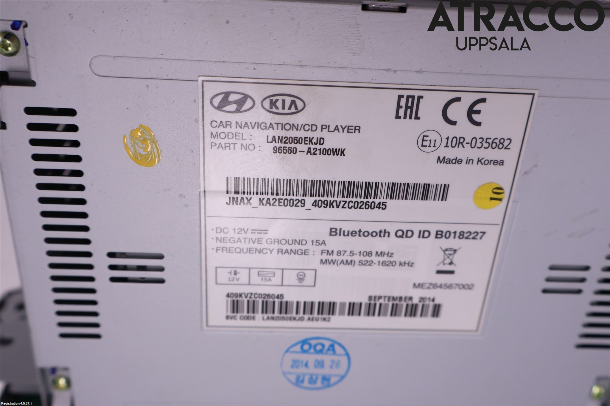 Kia CEED 12-18 Cd Radio - Multimediapanel