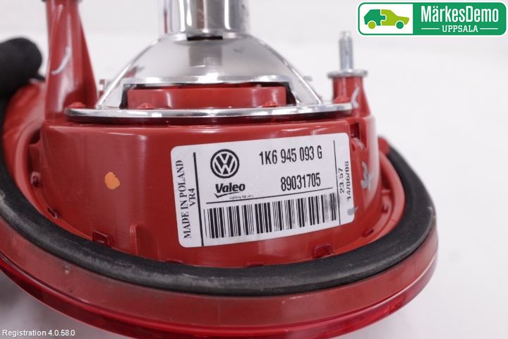 Volkswagen VW GOLF V 04-09 Bakljus Lucka Vä