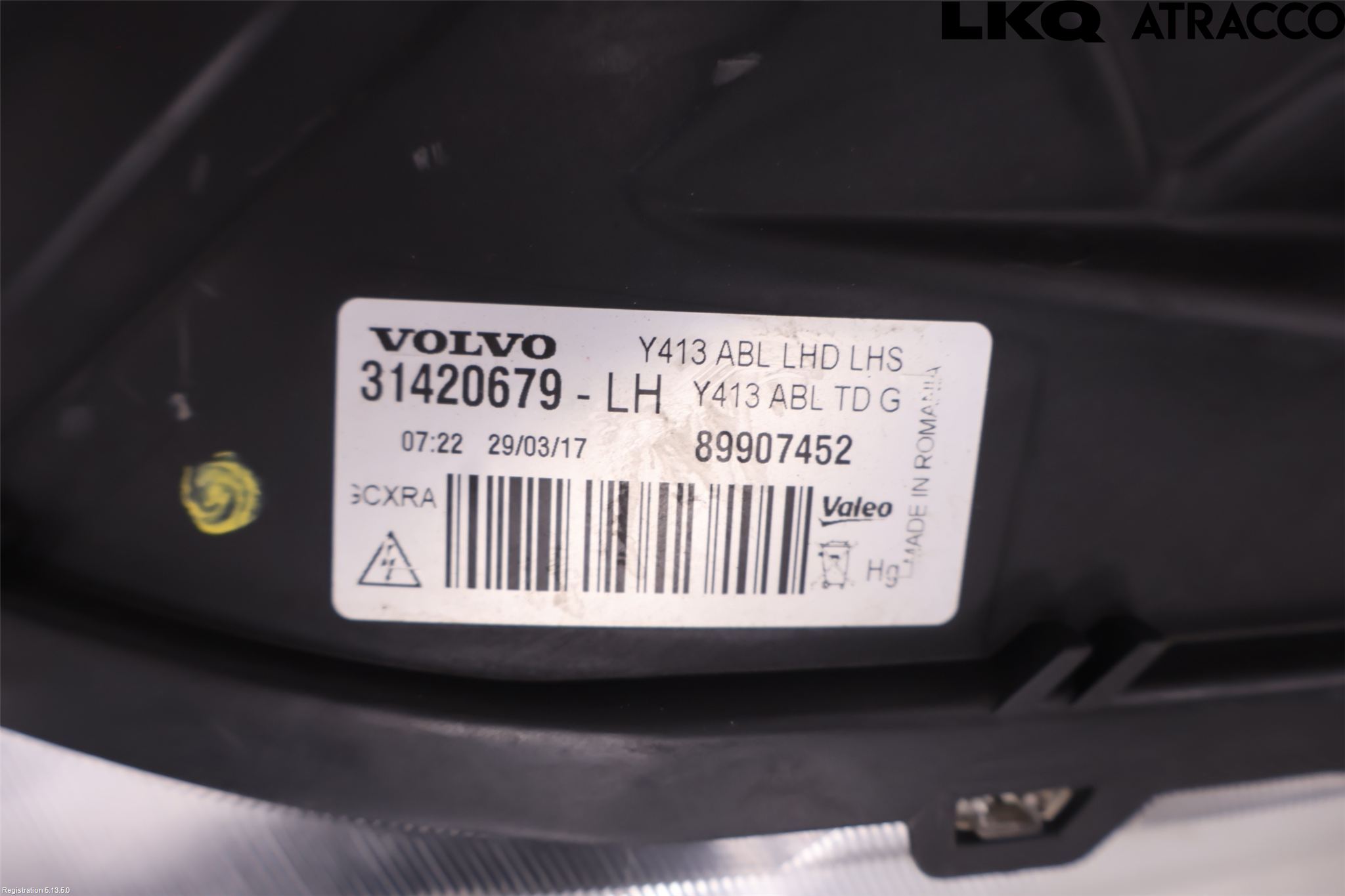 Volvo XC60 09-13 Strålkastare Vänster