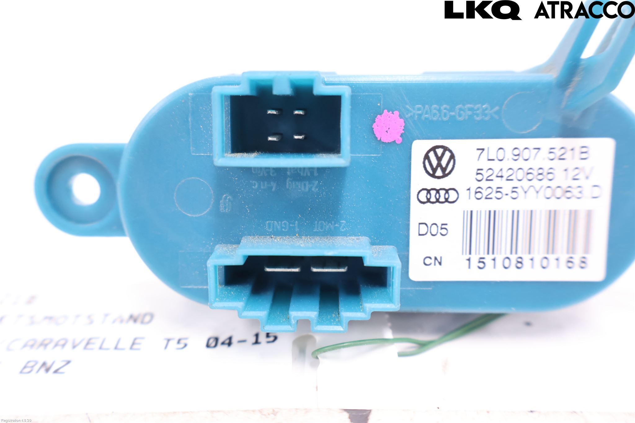 Volkswagen VW TRANSP/CARAVELLE (T5) 04-15 Värmefläktsmotstånd