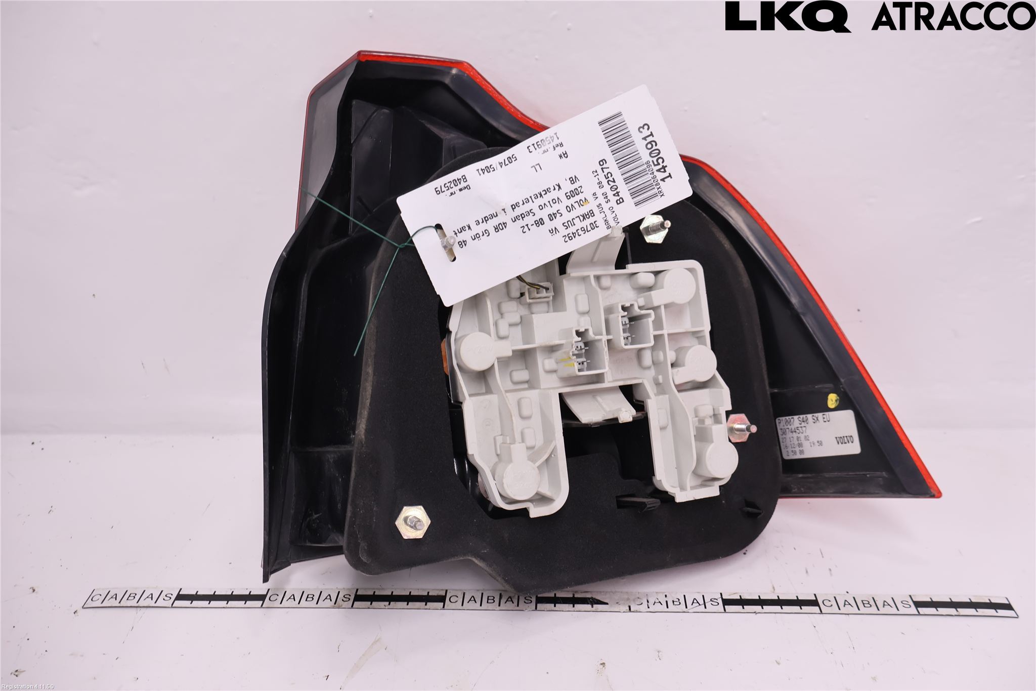 Volvo S40 08-12 Bakljus Vänster