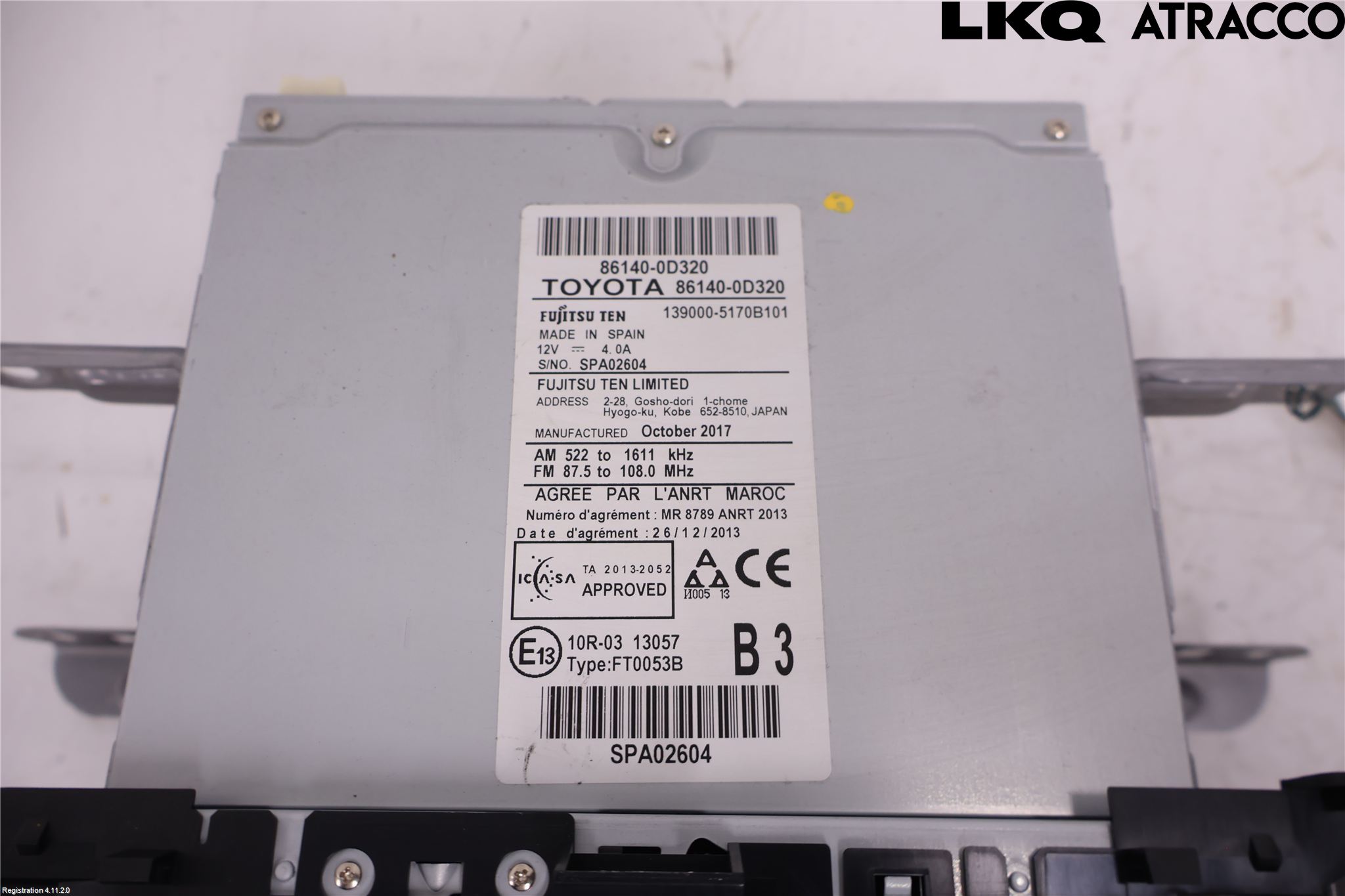 Toyota YARIS XP130 15-20 Cd Radio - Multimediapanel