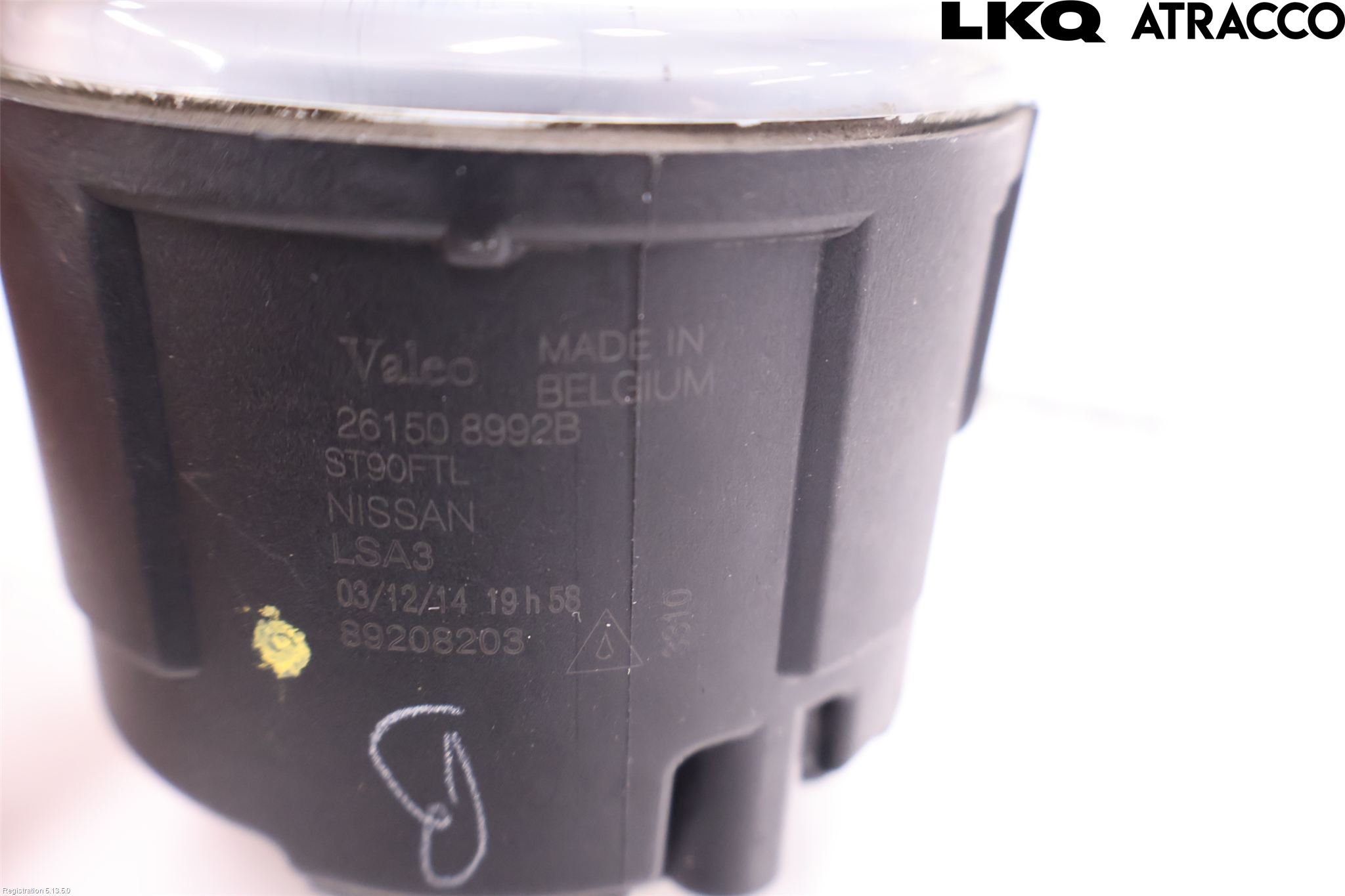 Nissan QASHQAI 14-17 Dimljus-Varselljus Fram