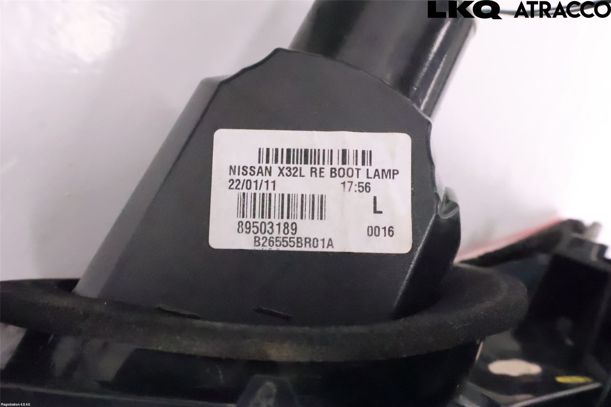 Nissan QASHQAI 10-14 Bakljus Lucka Vä