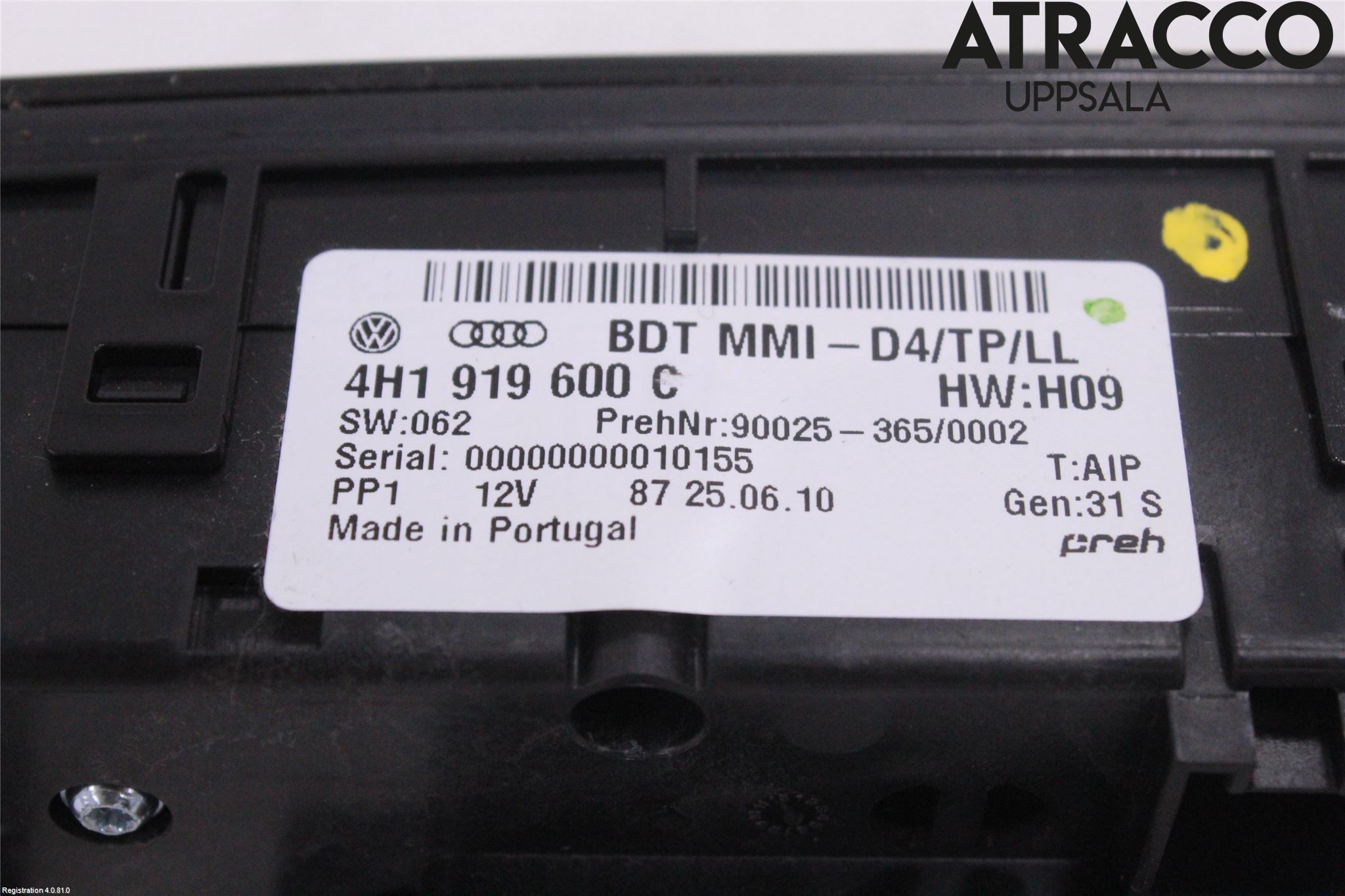 Audi A8/S8 4H 10-17 Strömställare Multifunktion