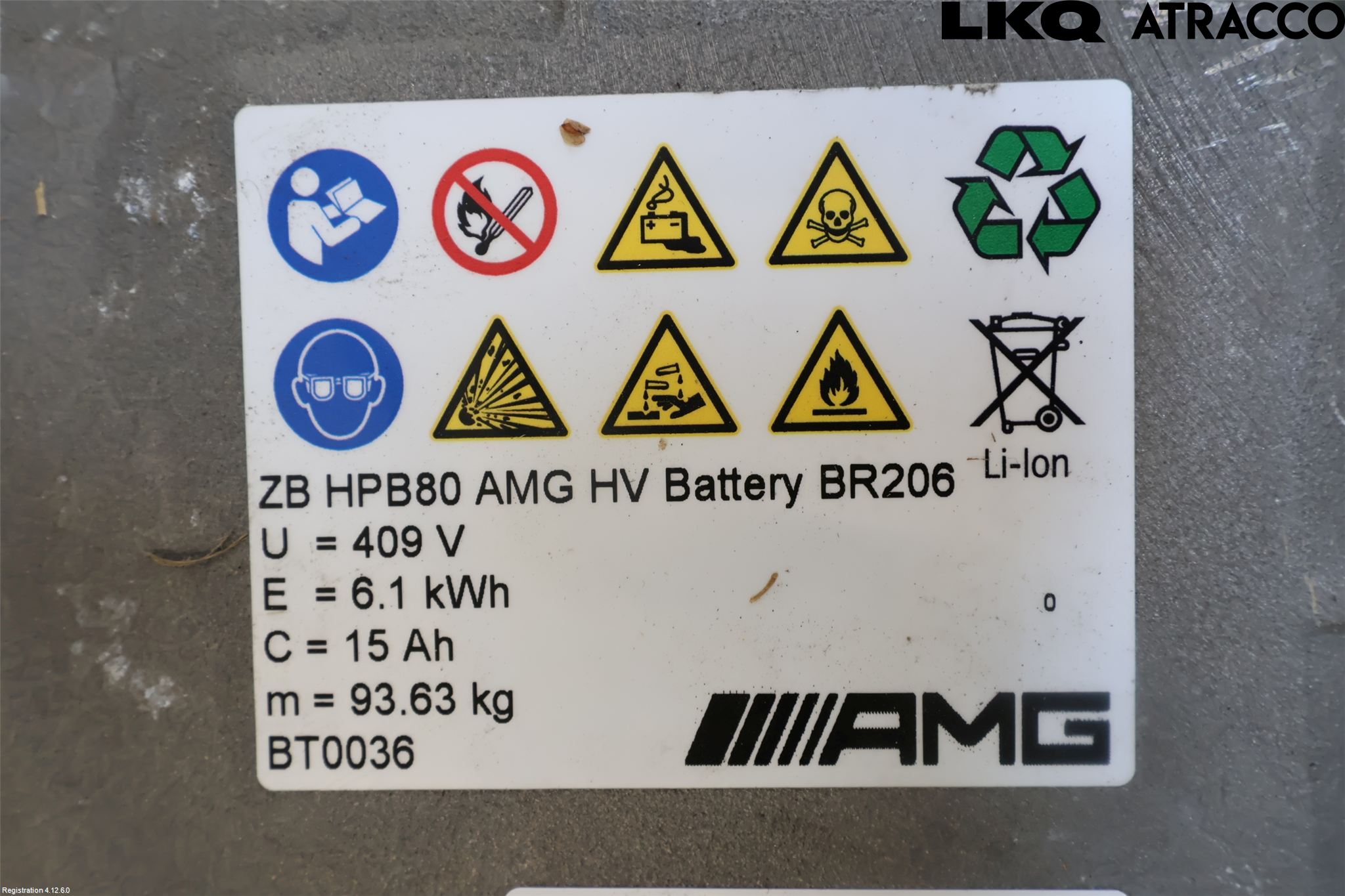 Mercedes-Benz MB C-KLASS (W206) 21- Batteri Högspänning