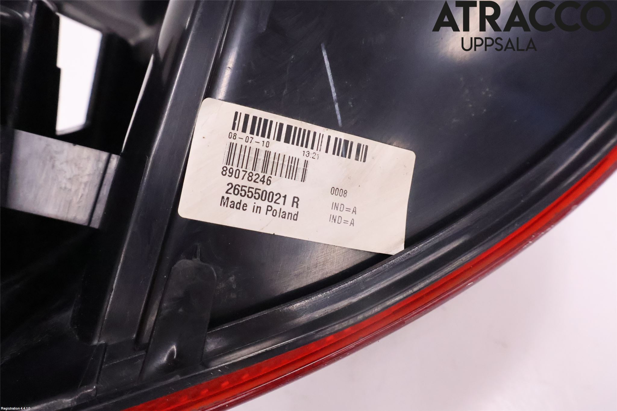 Renault LAGUNA III 08-10 Bakljus Vänster