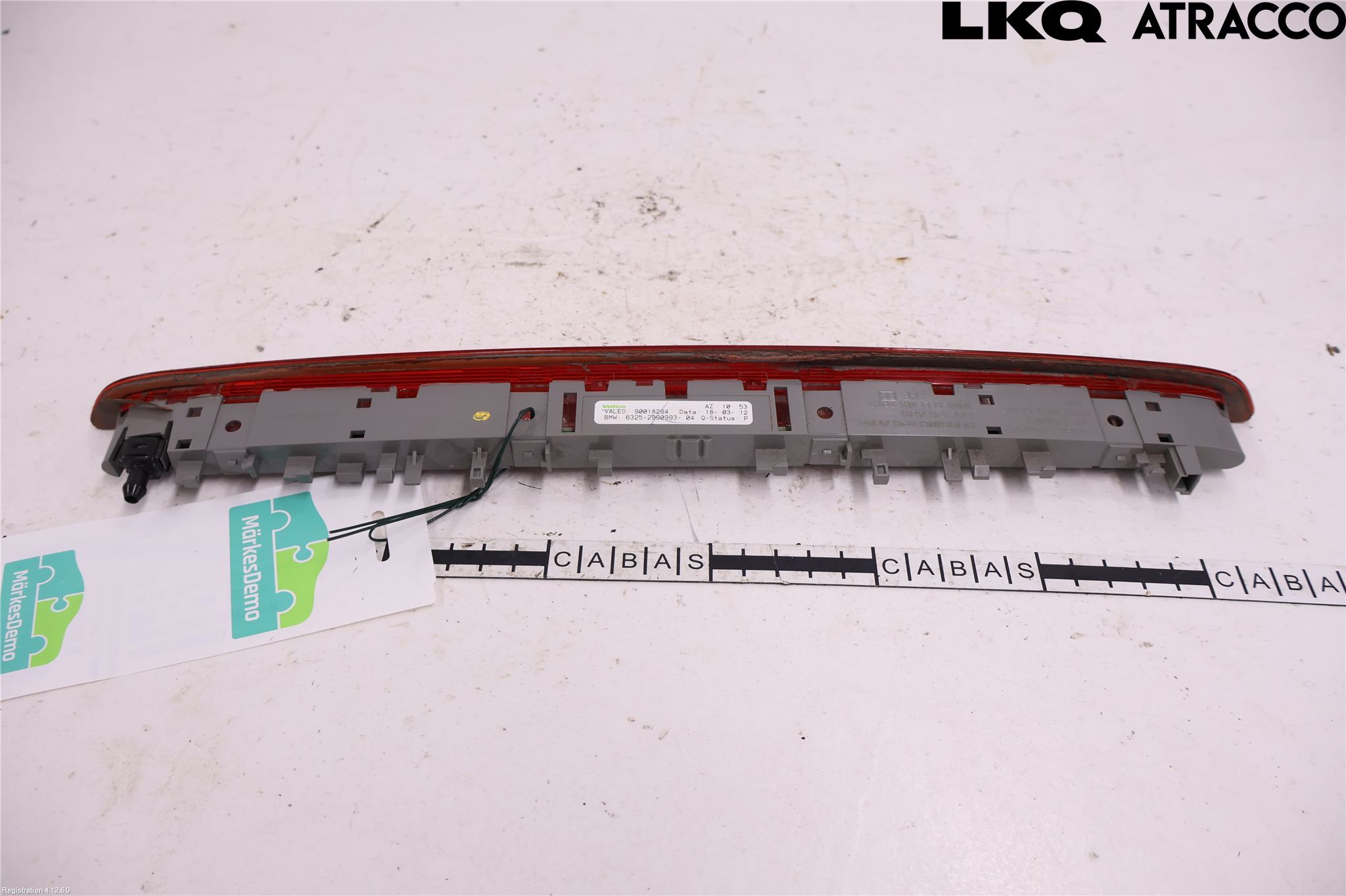 BMW X1 E84 10-15 Bromsljus Bakruta
